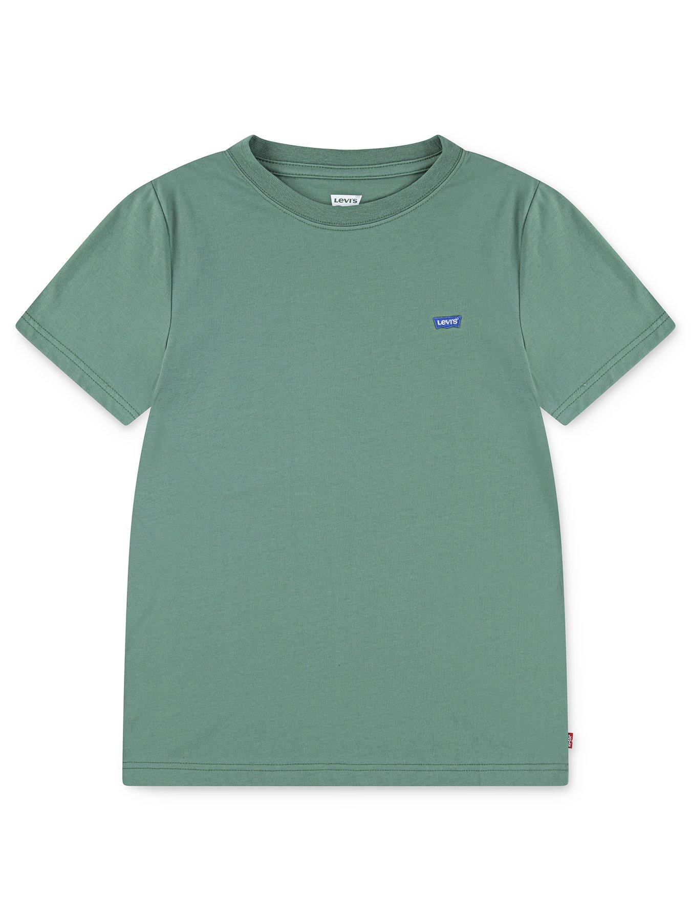 undefined Boys Batwing Chest Hit Short Sleeve T-shirt - Green