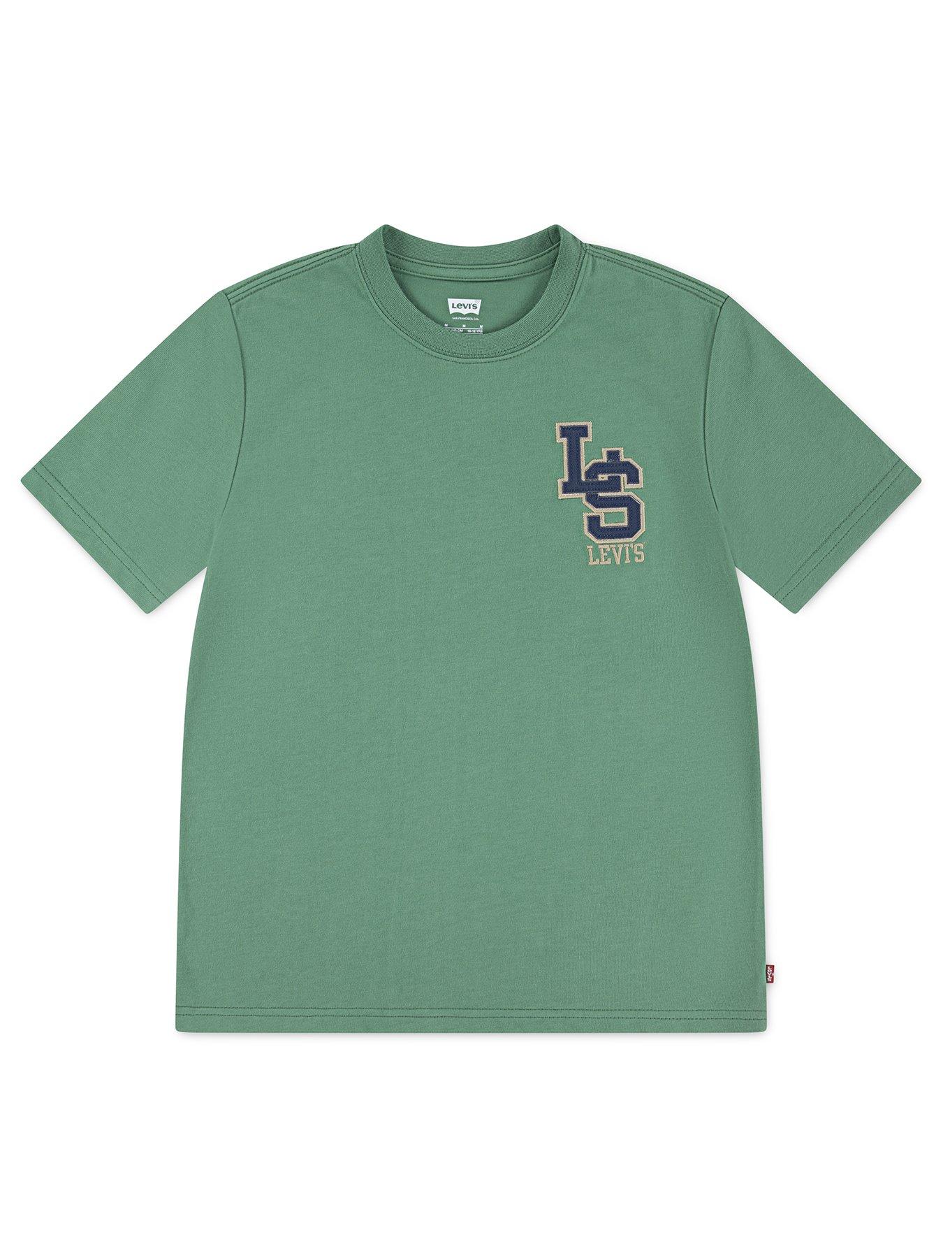 undefined Boys Streamline Monogram Short Sleeve T-shirt - Green