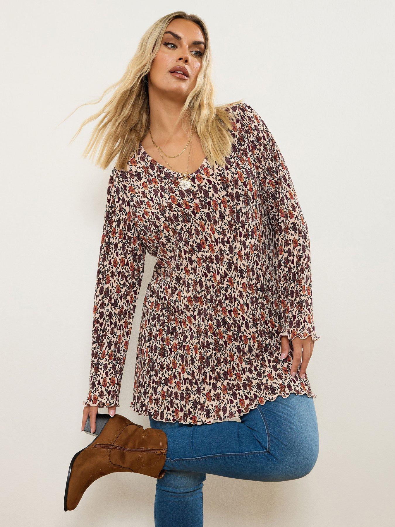 undefined Curve Plisse Flute Tunic