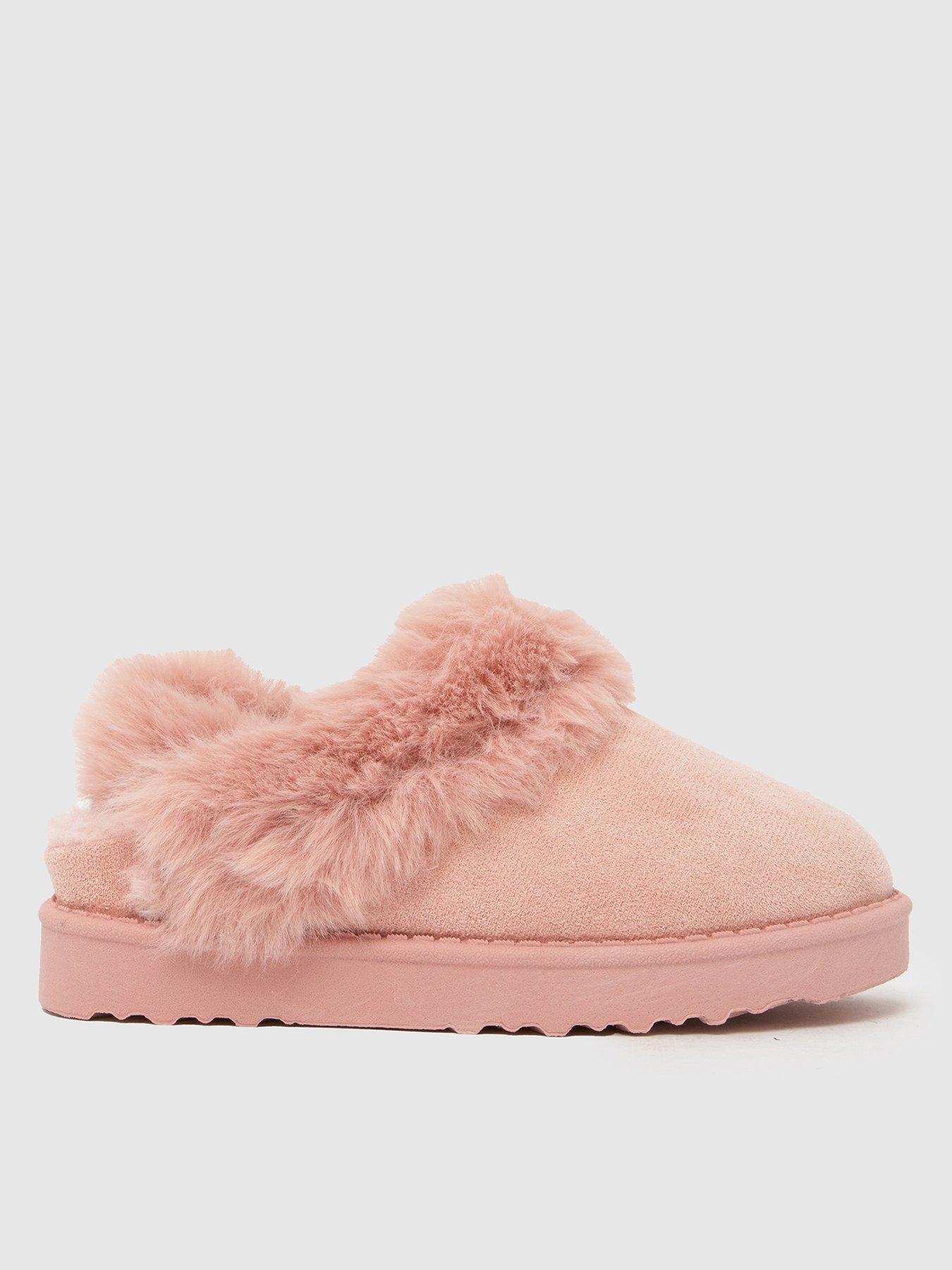 Schuh Junior Haven Fur Slipper - Pink