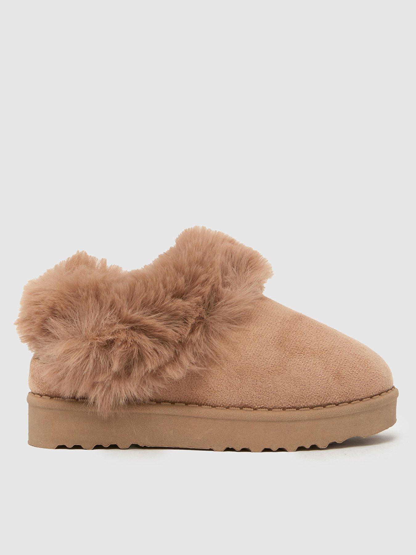 Image 1 of 4 of Schuh Toddler Haven Fur Slipper - Brown