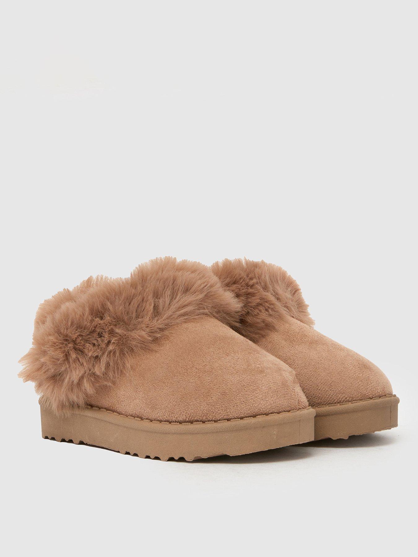 Image 2 of 4 of Schuh Toddler Haven Fur Slipper - Brown
