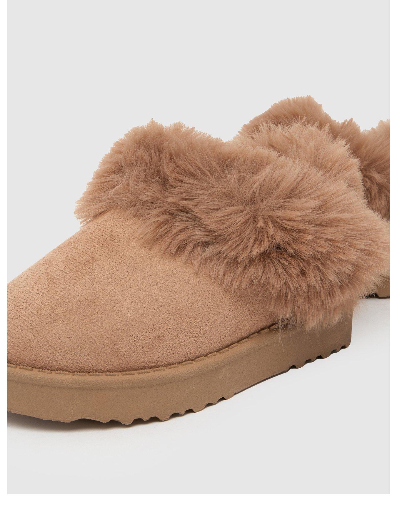 Image 3 of 4 of Schuh Toddler Haven Fur Slipper - Brown