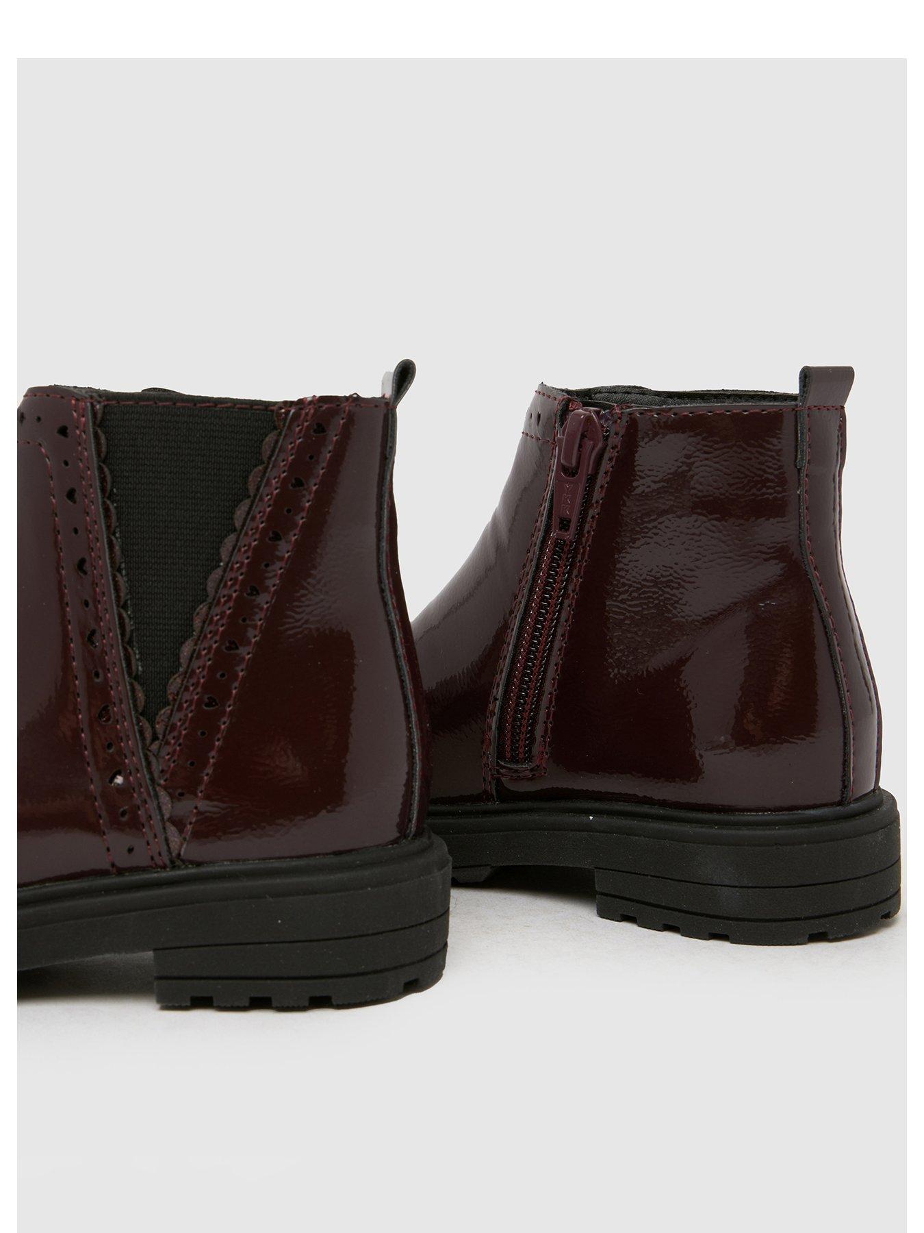 Image 3 of 4 of Schuh Toddler Crystal Patent Chelsea Boot - Red