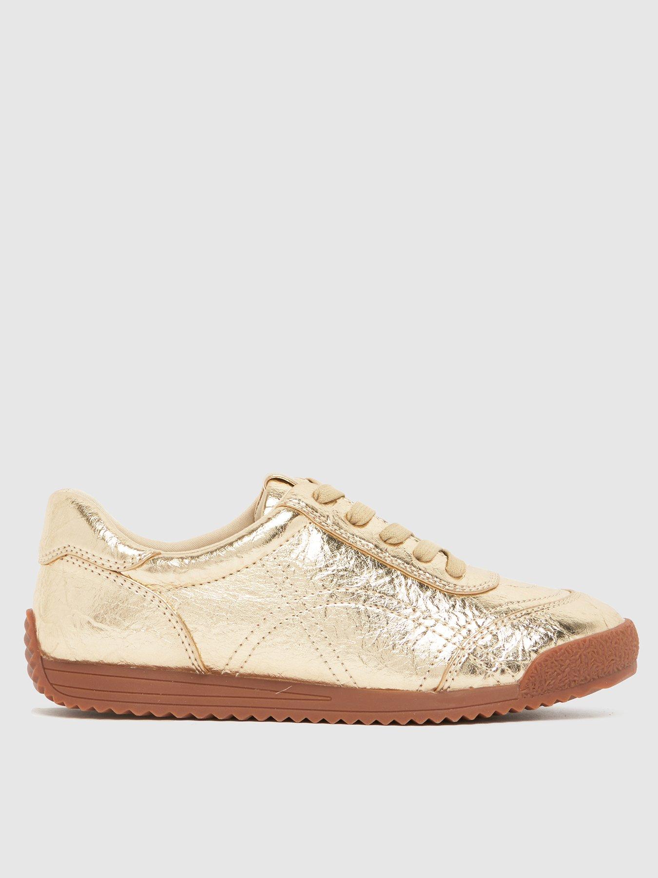  image of schuh-youth-margot-gum-trainer-gold
