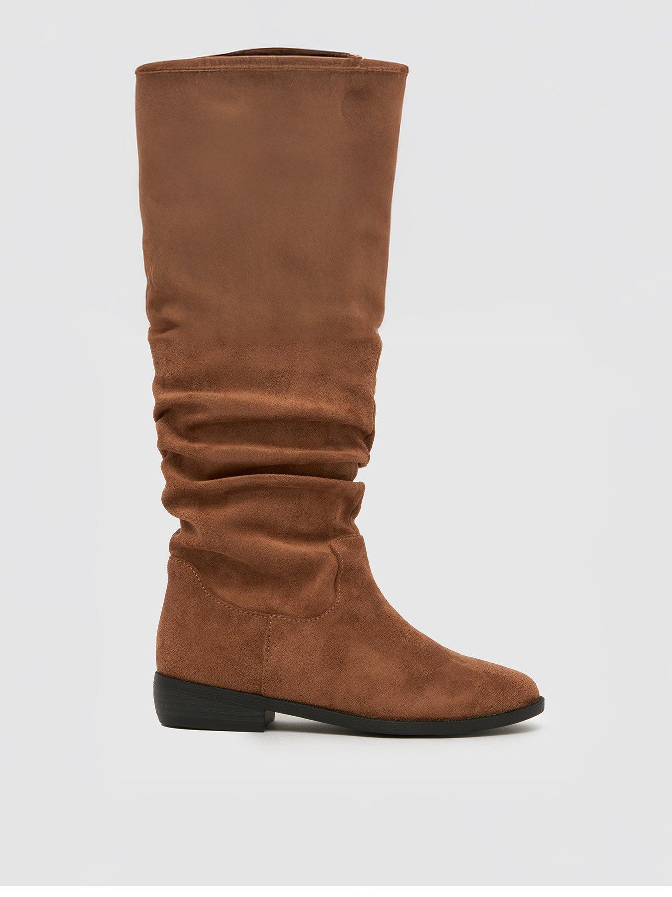  image of schuh-youth-coast-slouche-boot-brown