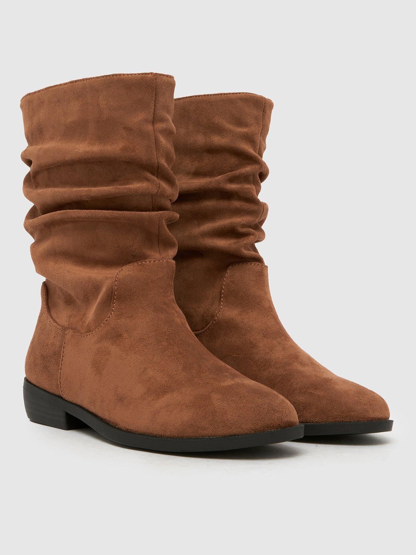  image of schuh-youth-coast-slouche-boot-brown