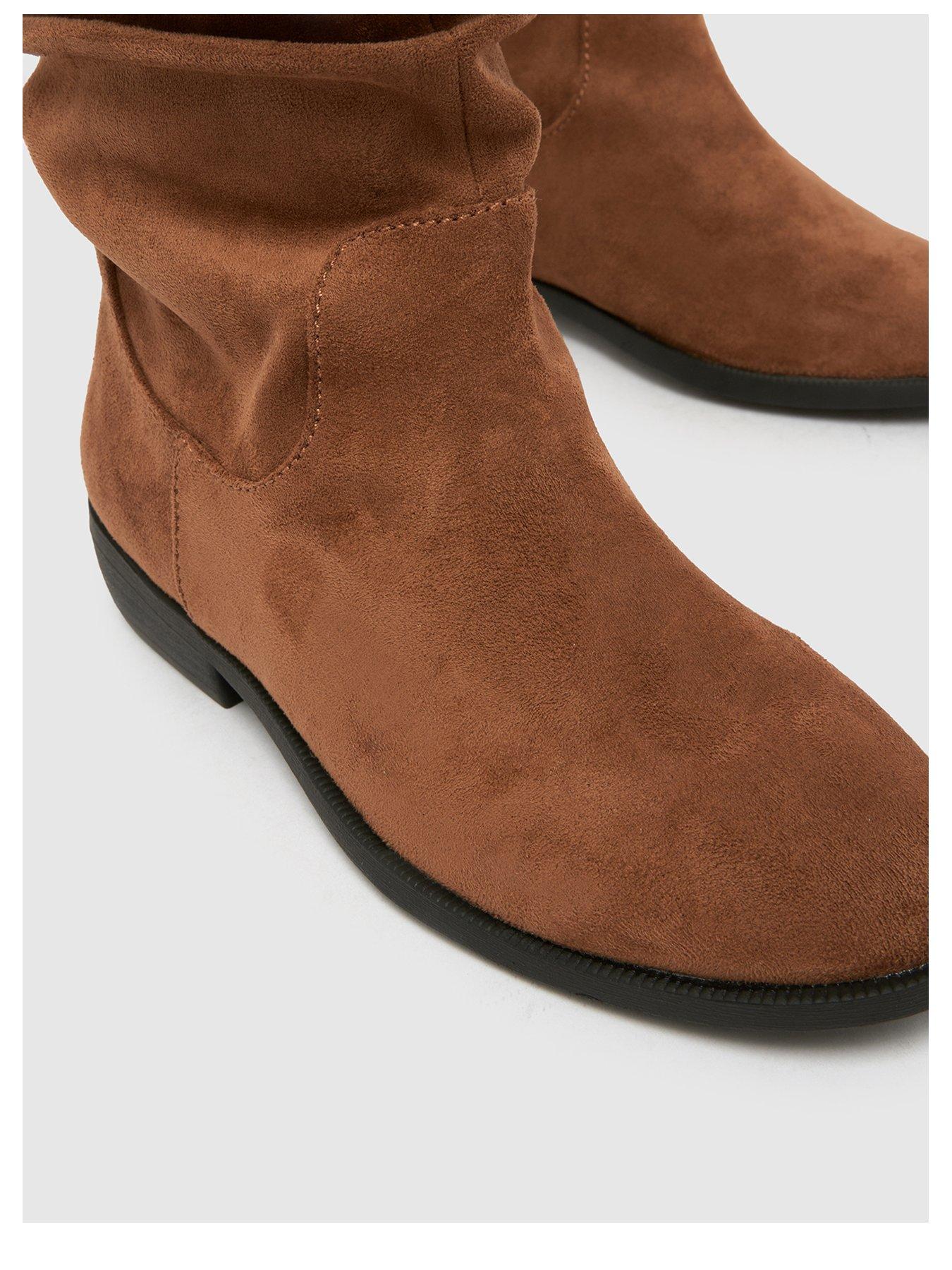  image of schuh-youth-coast-slouche-boot-brown