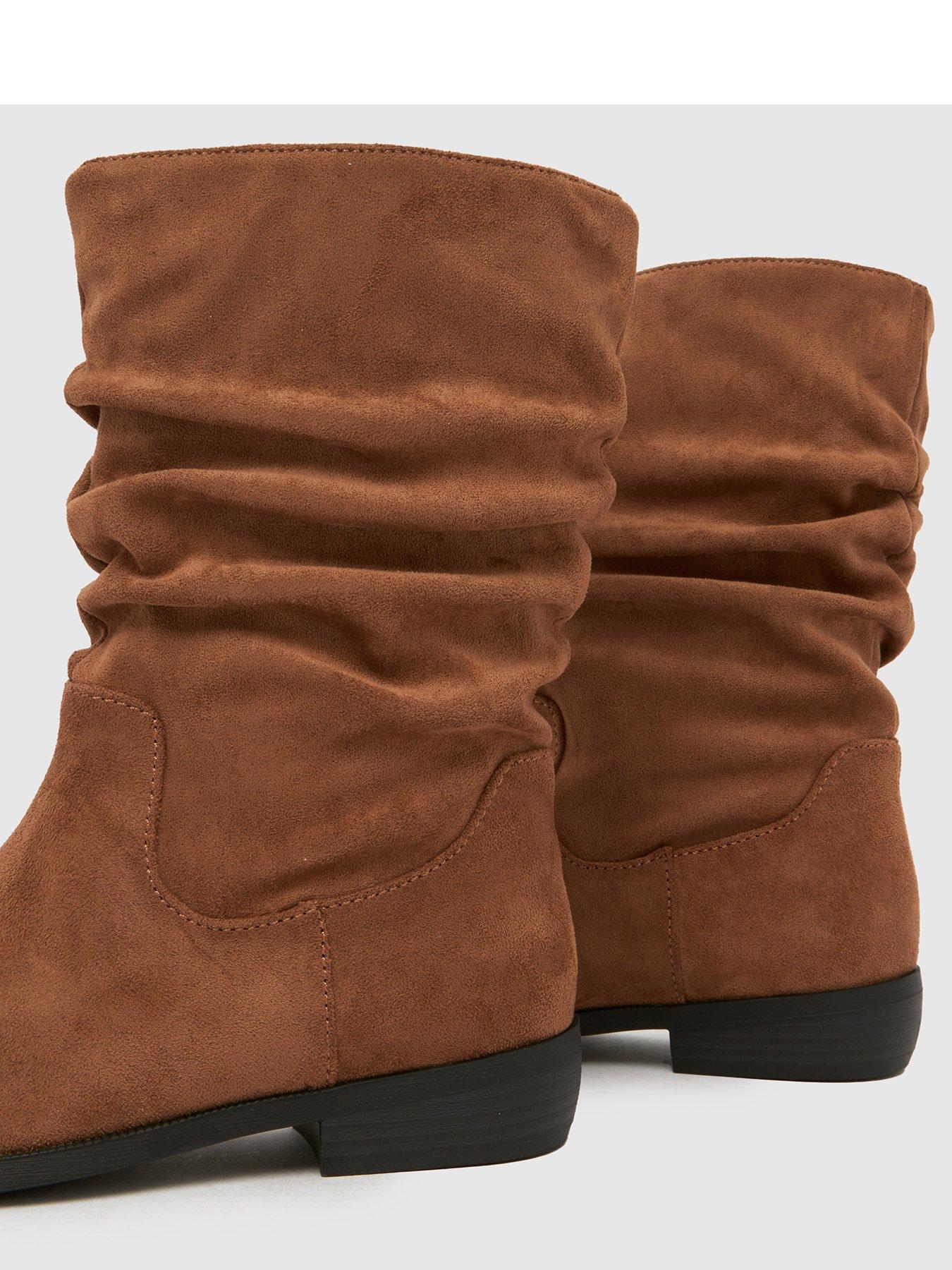  image of schuh-youth-coast-slouche-boot-brown