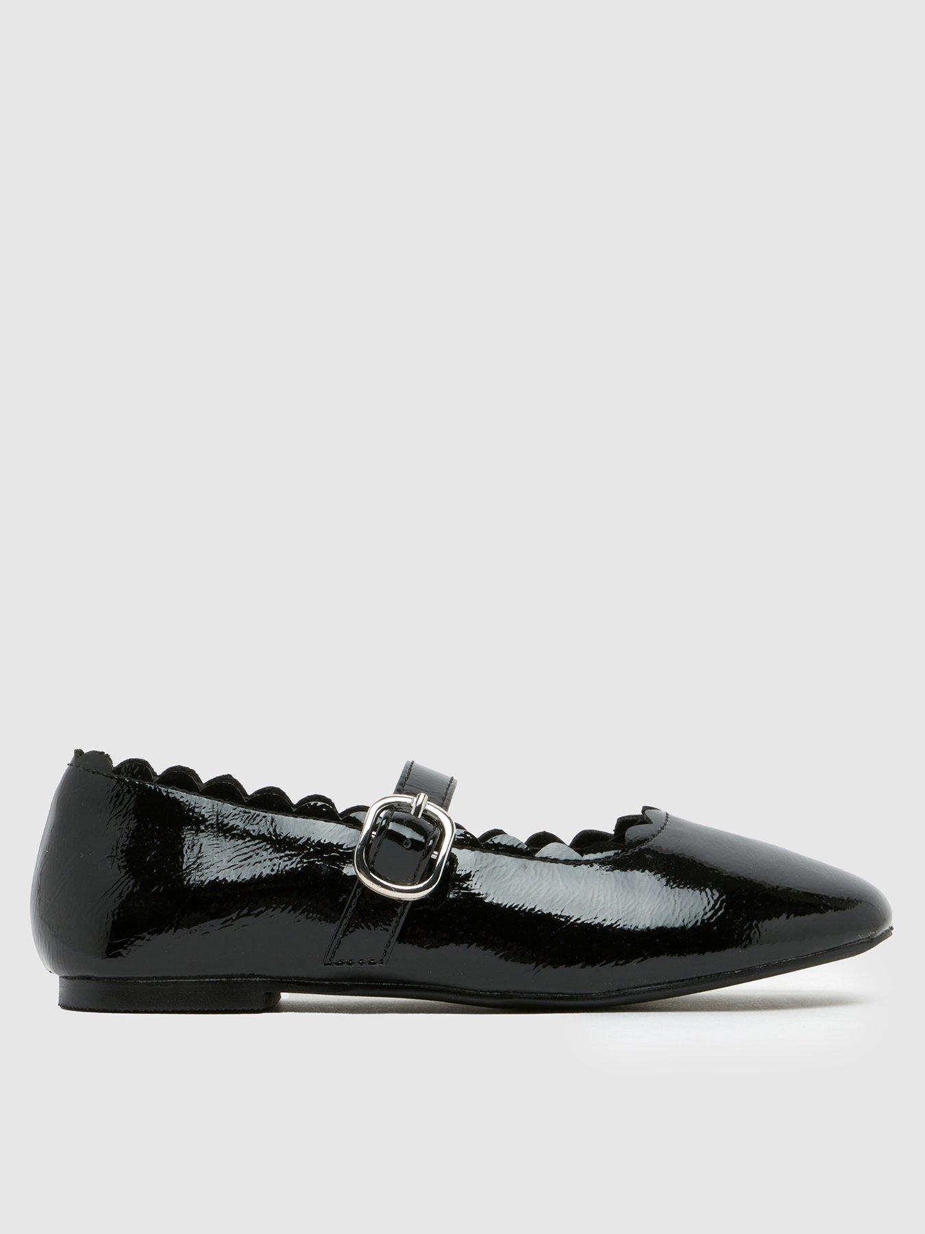 undefined Junior Lavender Patent Mary Jane Ballerina - Black