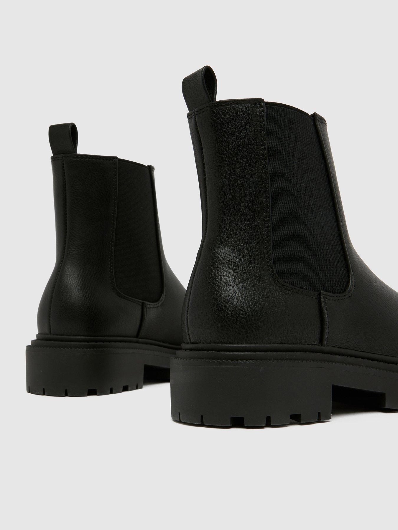 Image 4 of 4 of Schuh Youth Click Chunky Chelsea Boots - Black