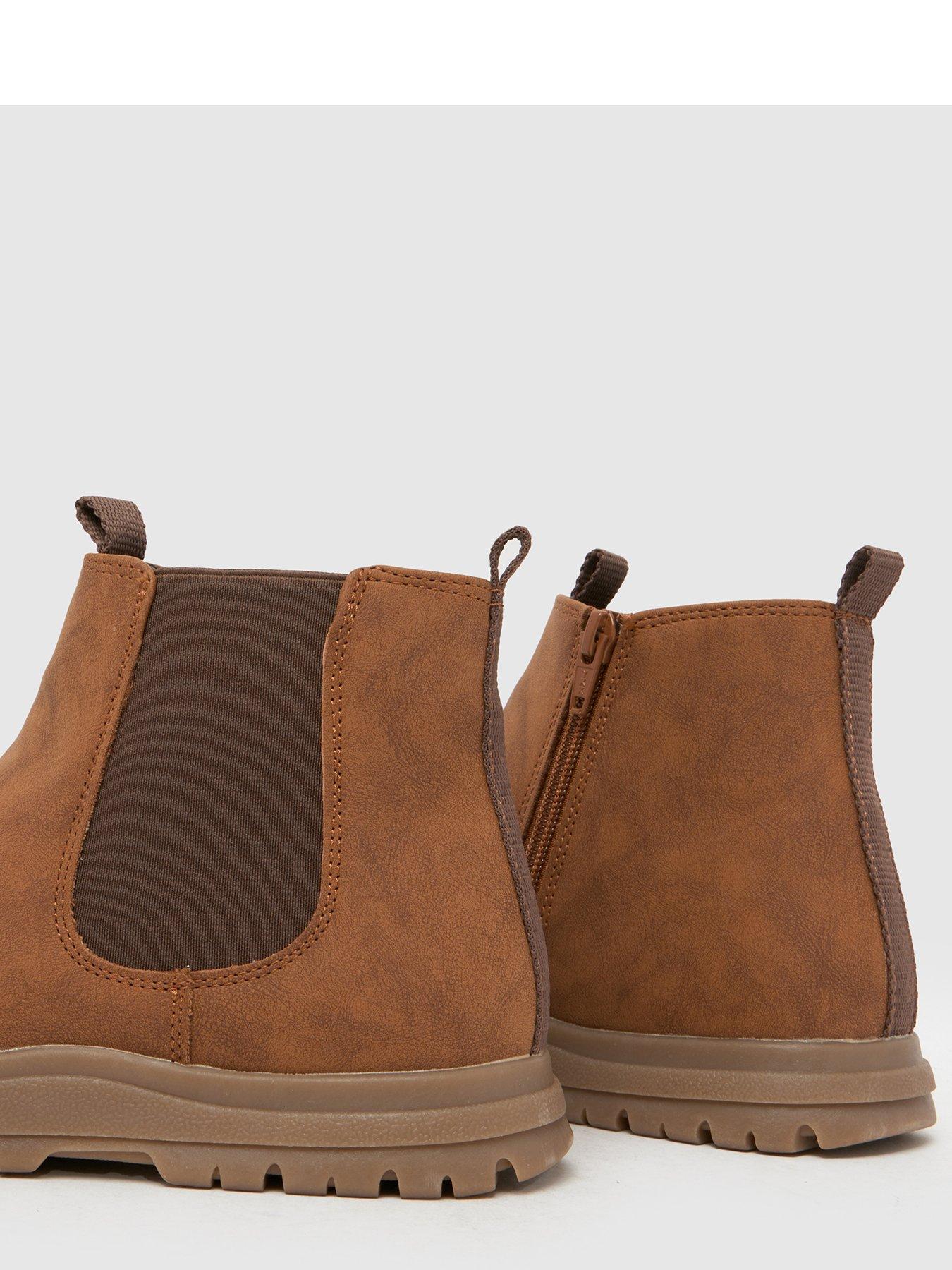  image of schuh-youth-conrad-chelsea-boot-brown