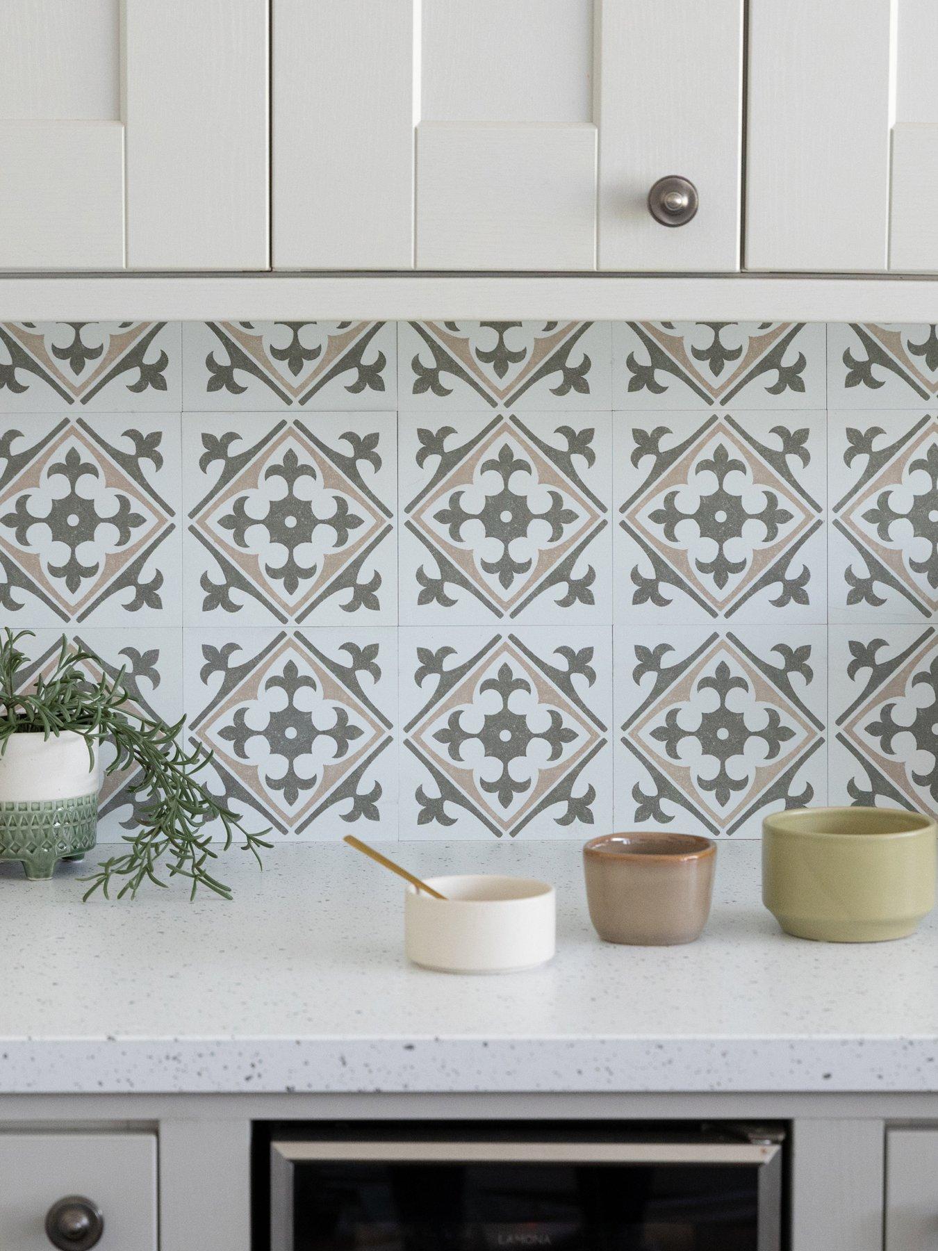 undefined Self Adhesive Wall Tiles Nadia Natural Pack Of 18 Tiles