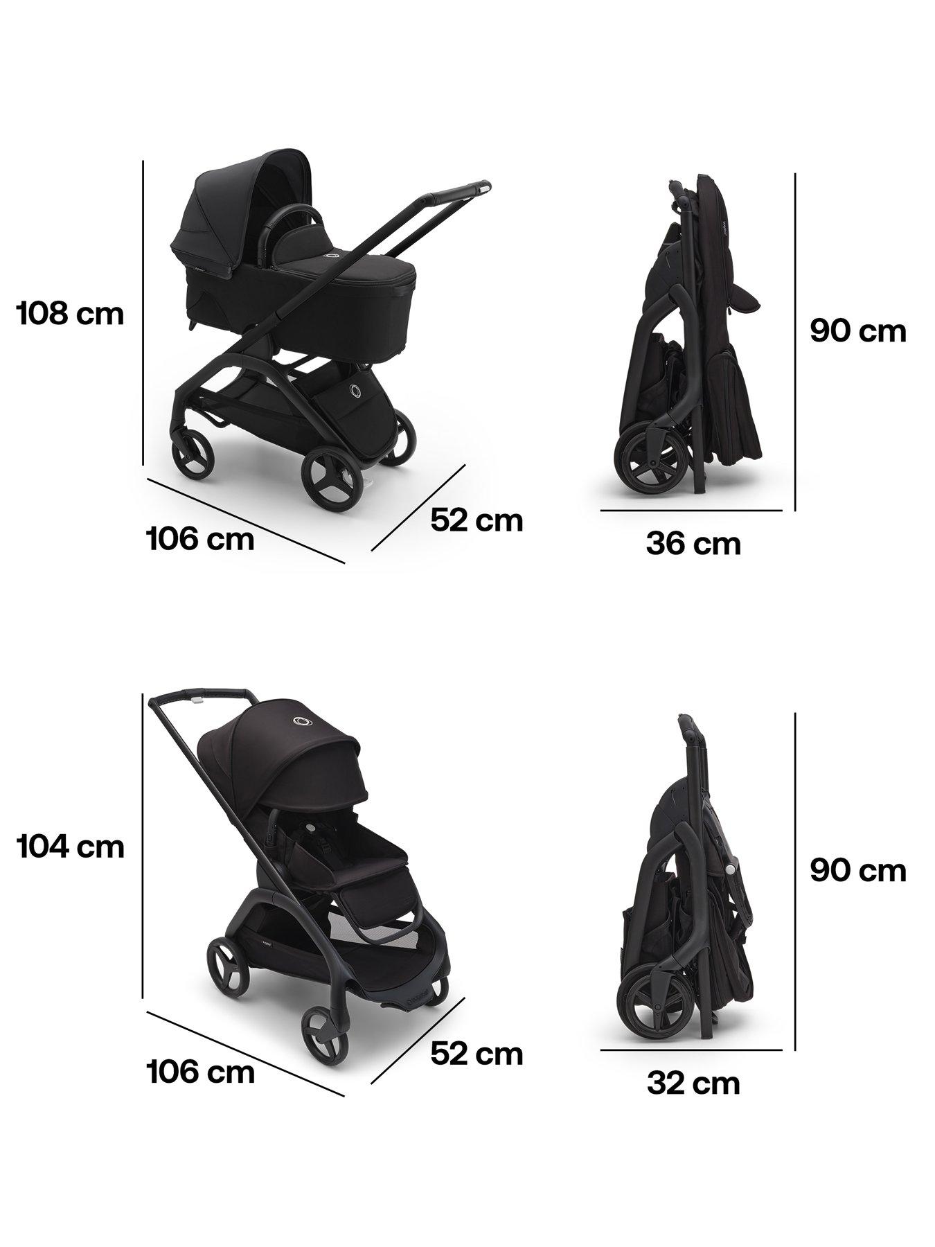 Image 4 of 7 of Bugaboo Dragonfly Stroller Desert Taupe