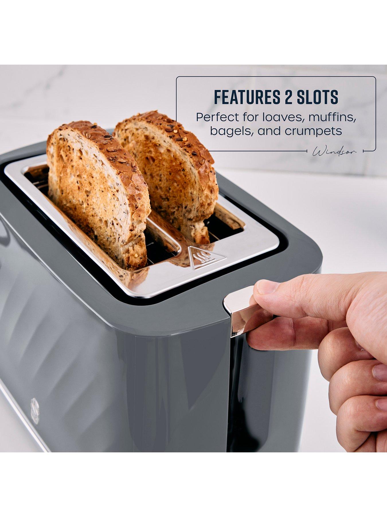 Image 3 of 7 of Swan ST14071GRY Windsor 2 Slice Toaster - Grey