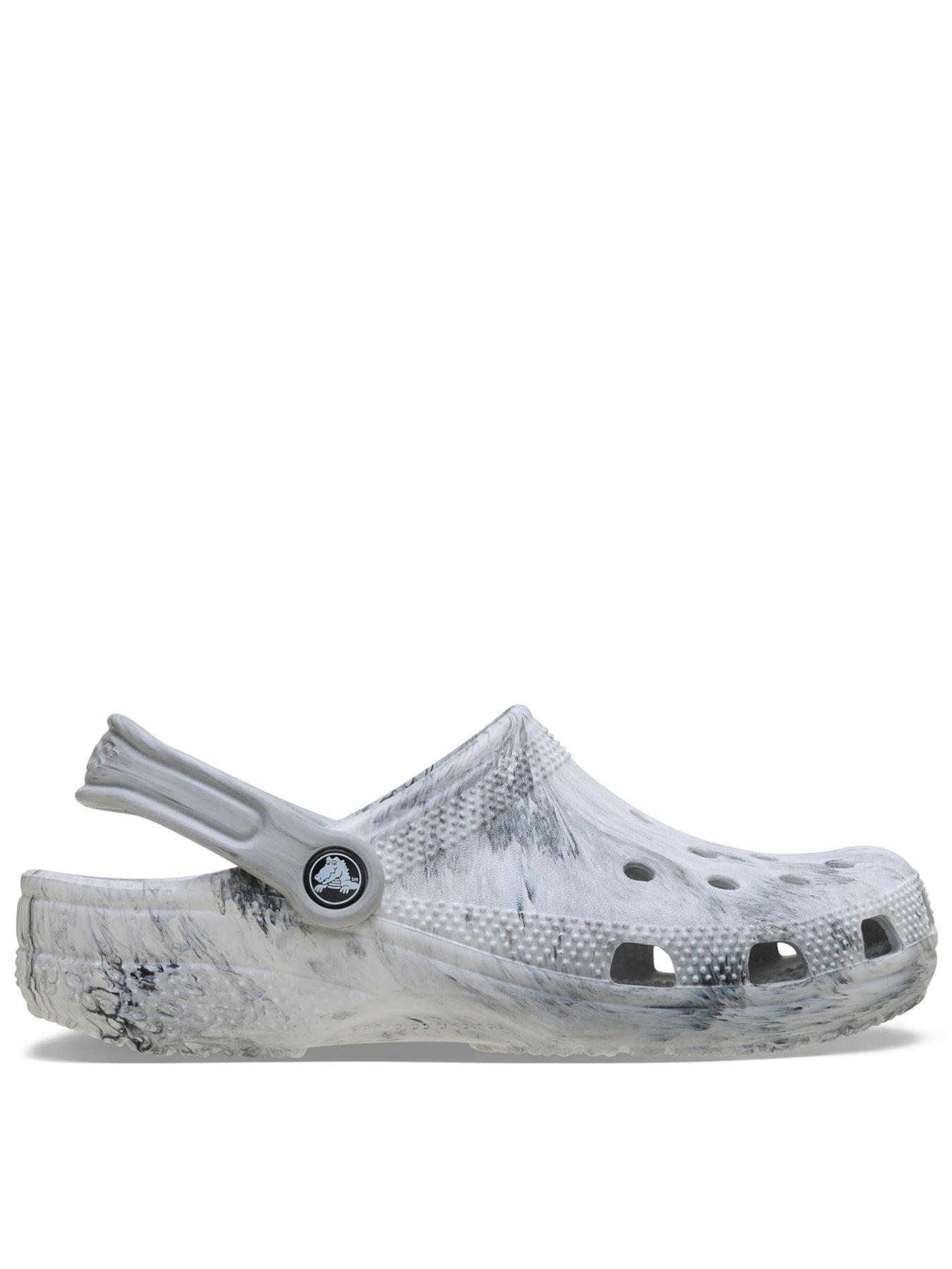 Image 1 of 6 of Crocs Classic Marbled Clog - Black/white