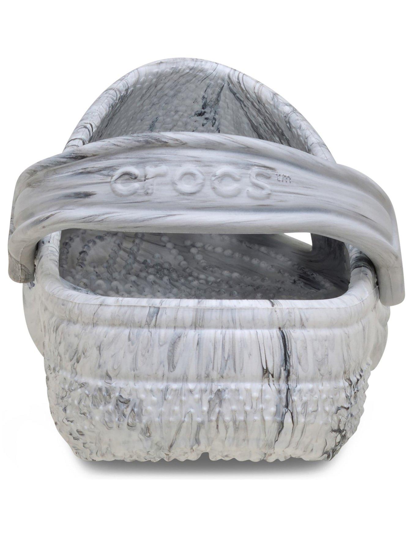 Image 3 of 6 of Crocs Classic Marbled Clog - Black/white
