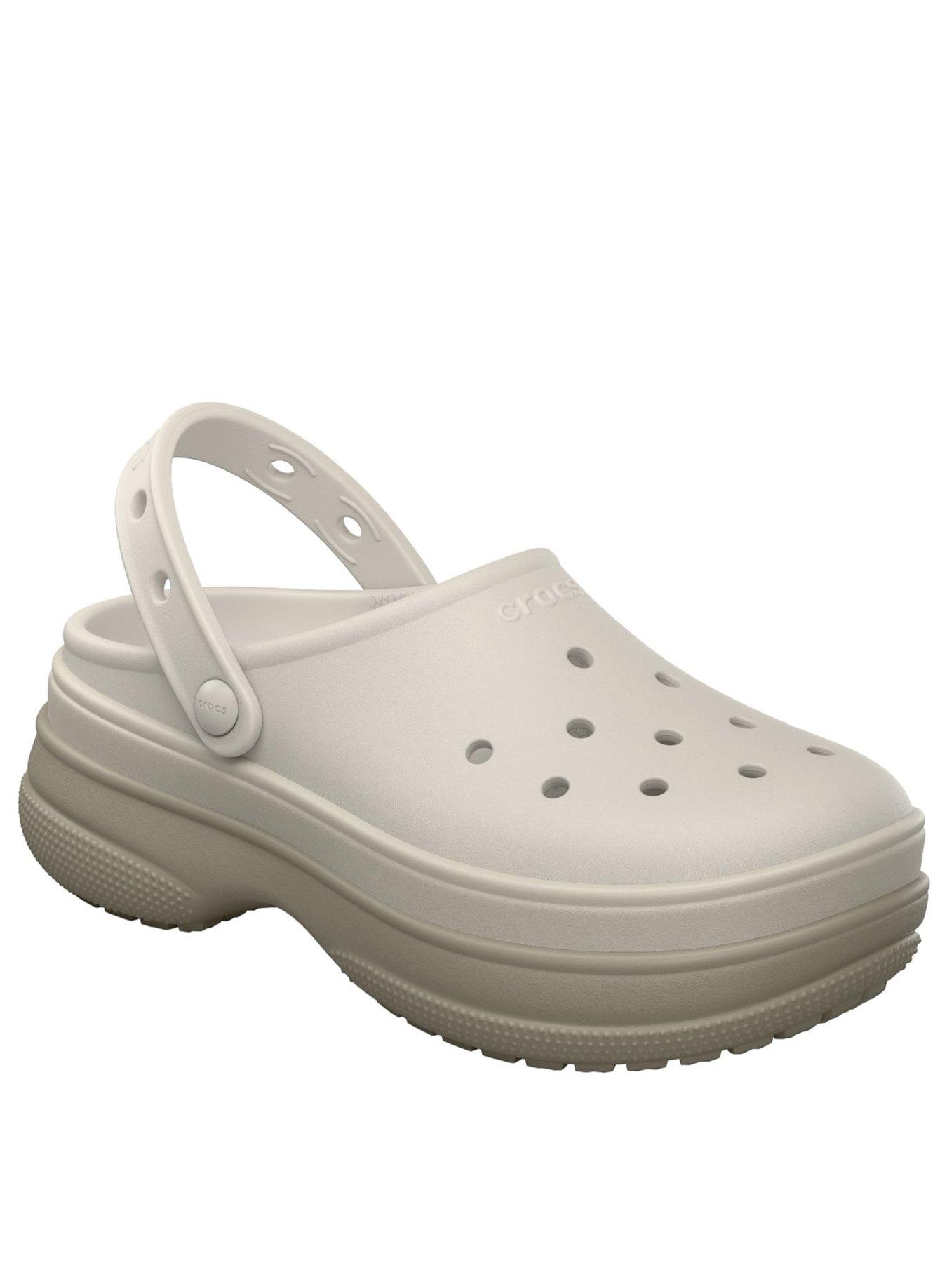 Image 2 of 3 of Crocs Classic Stacked Clog - Chalk
