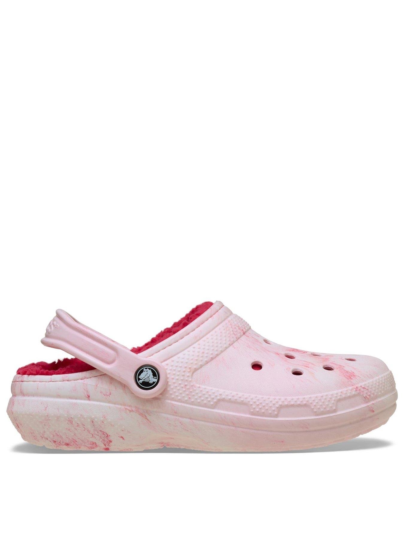 Crocs Classic Lined Watercolour Clog - Powder Pink Swirl