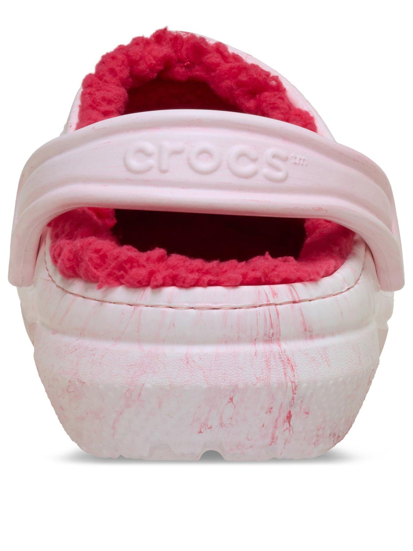 Image 3 of 6 of Crocs Classic Lined Watercolour Clog - Powder Pink Swirl