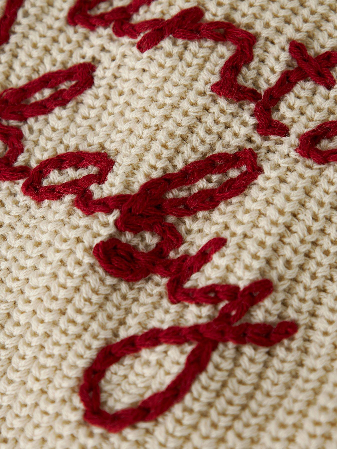  image of lil-atelier-baby-unisex-santa-baby-christmas-jumper-cream