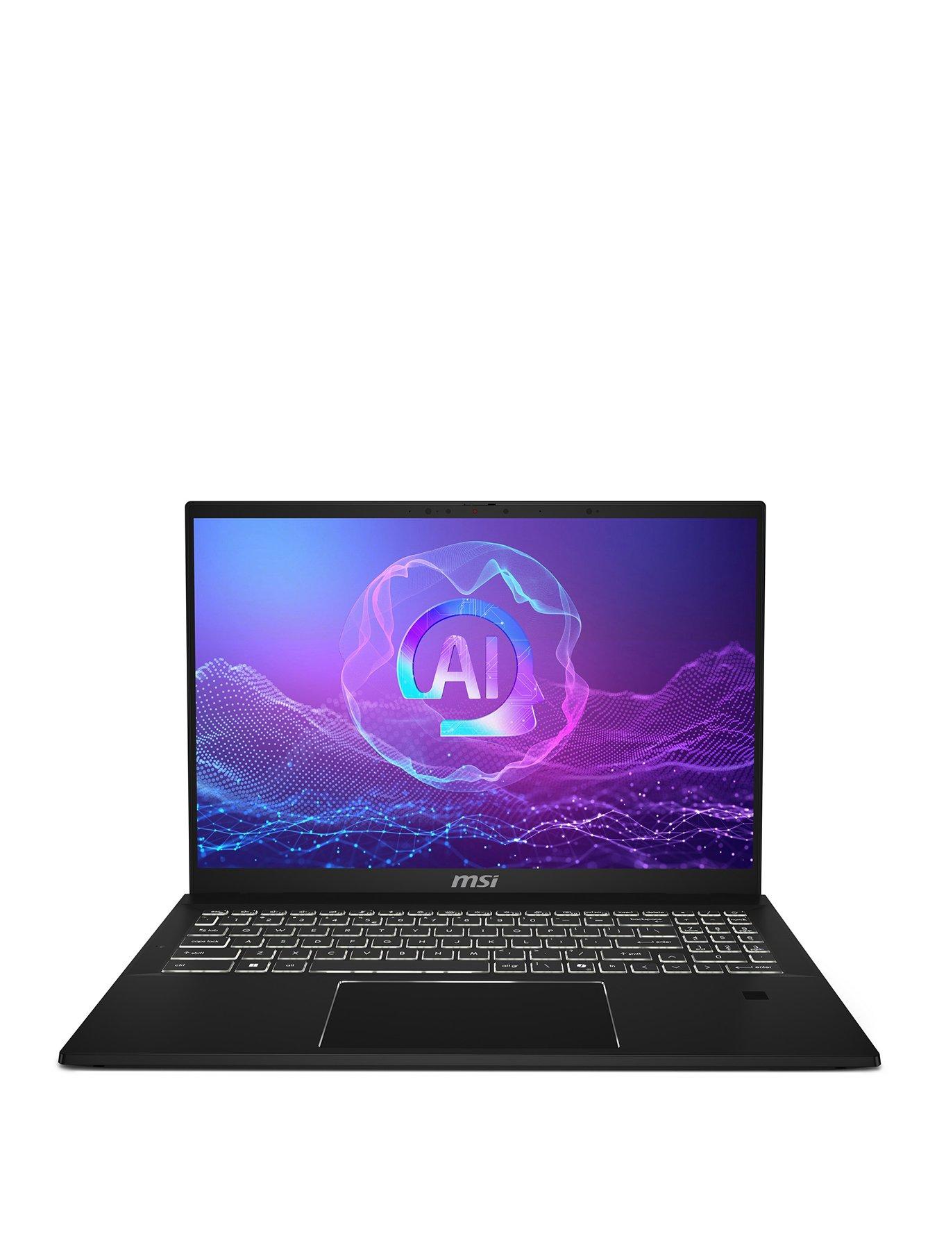 front image of msi-summit-copilot-pc-amd-ryzen-ai-9-32gb-ram-1tb-ssd-16in-black