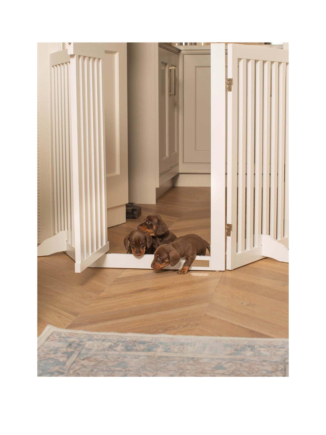  image of lords-and-labradors-white-wooden-dog-gate