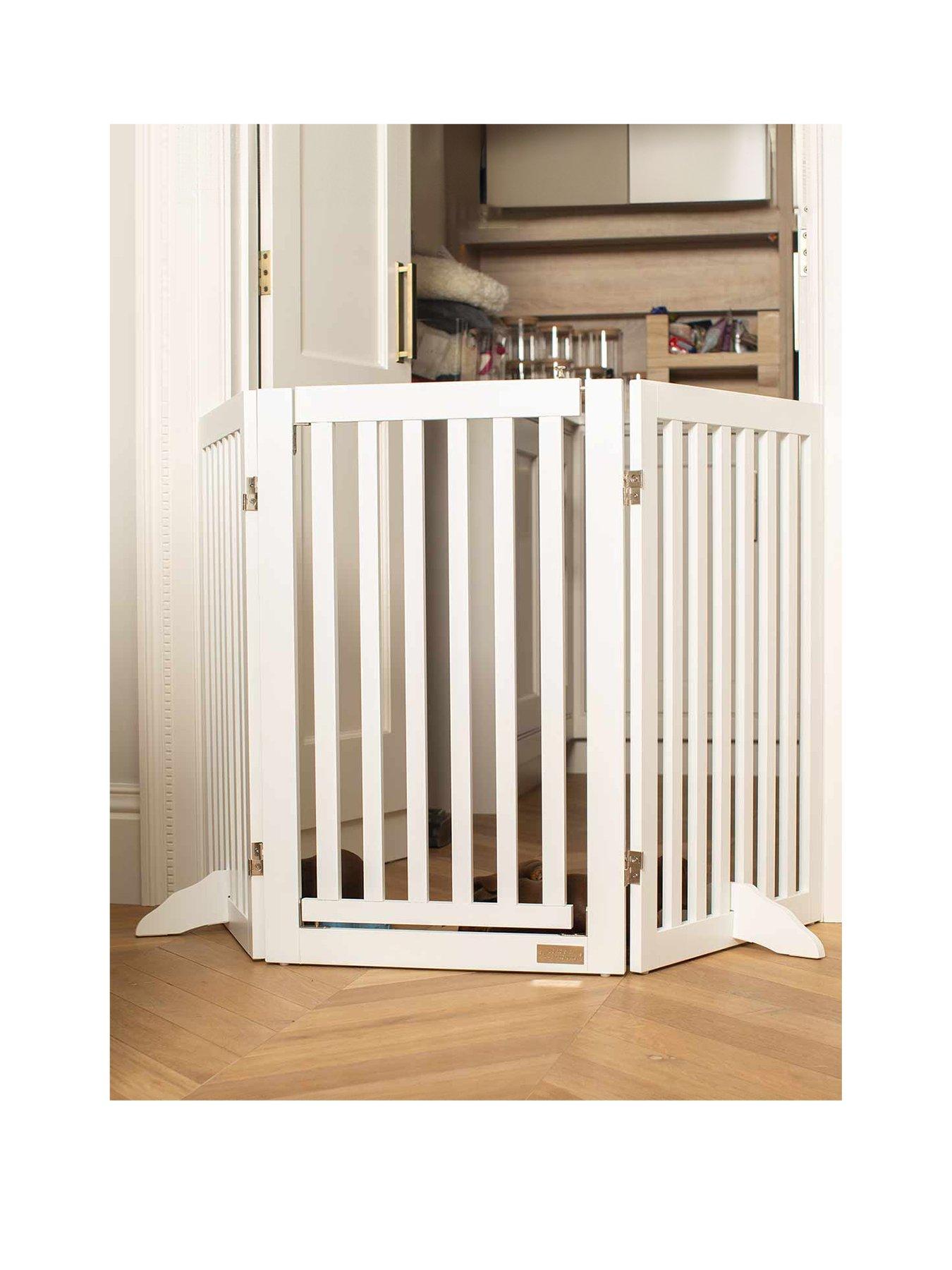 image of lords-and-labradors-white-wooden-dog-gate