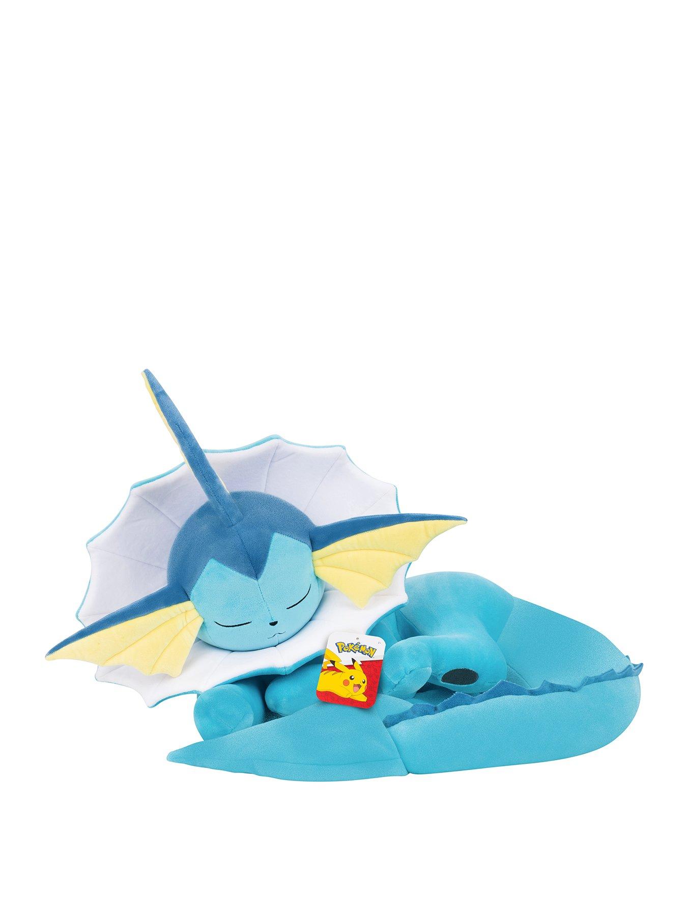 Image 1 of 6 of Pokemon Vaporeon Sleeping Plush - 18-Inch Premium Plush in Sleeping Pose