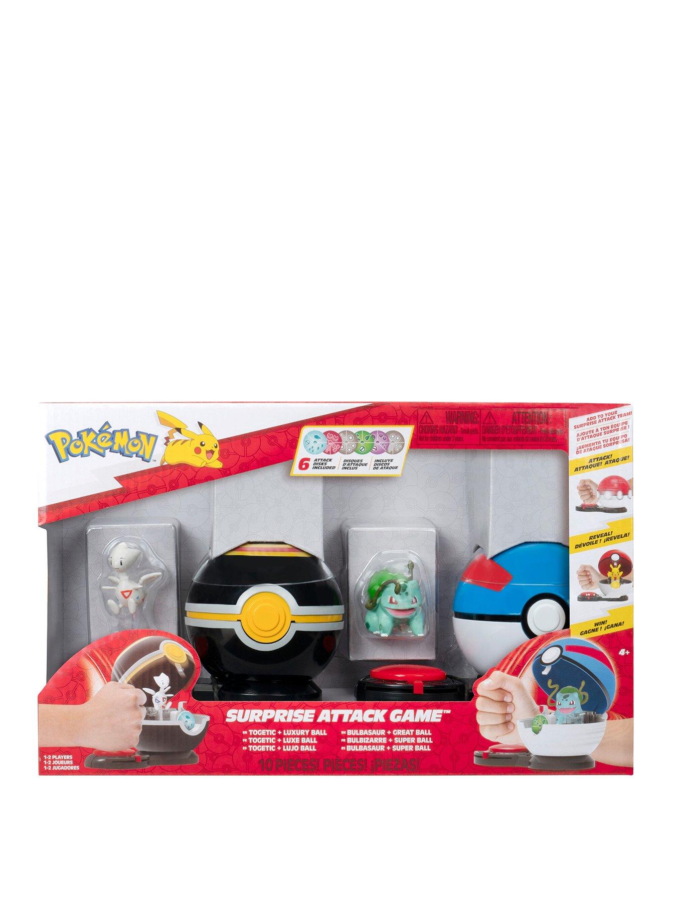 undefined PKW - Game (Pokemon Surprise Attack Game) Togetic with Stand & Bulbasaur #3 with Luxury Ball & Great Ball - Fairy, Flying, Poison, Grass Disks - W4