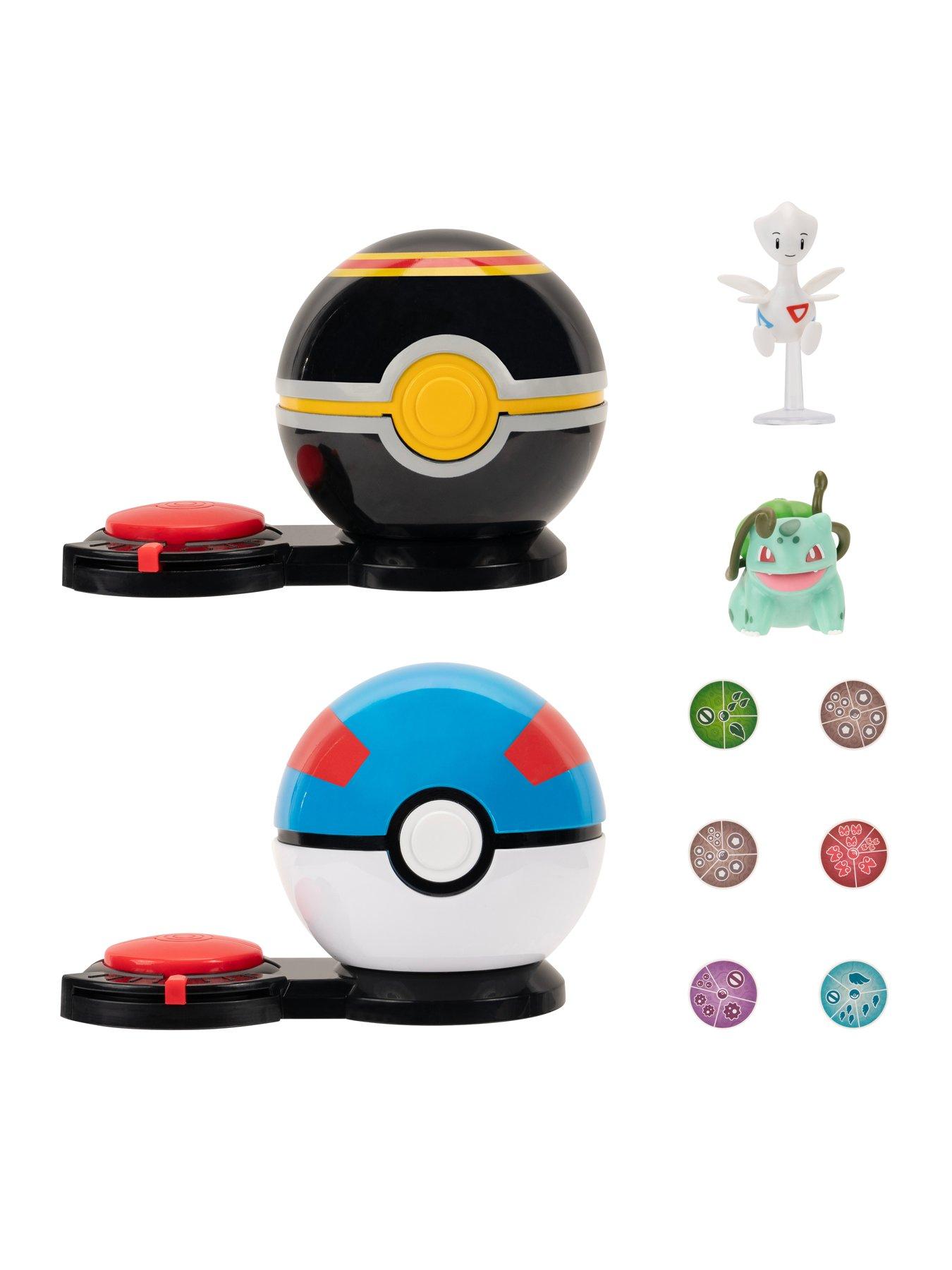 Image 2 of 6 of Pokemon PKW - Game (Pokemon Surprise Attack Game) Togetic with Stand & Bulbasaur #3 with Luxury Ball & Great Ball - Fairy, Flying, Poison, Grass Disks - W4