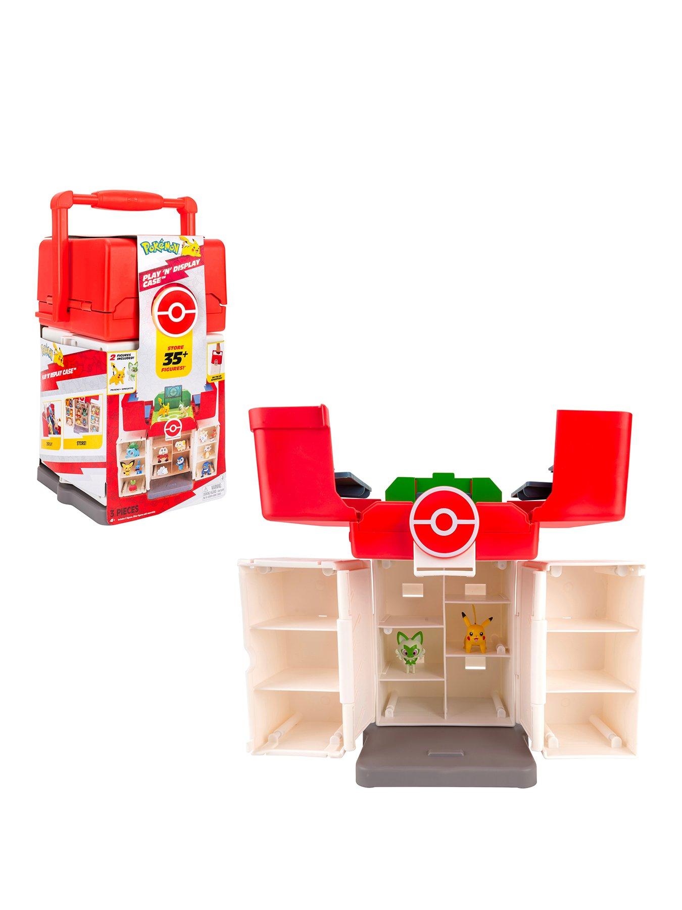 Pokemon Pokémon Play 'N' Display Case - Multi-Level Storage Unit with Rooftop Arena and Space for 35+ 2-Inch Battle Figures