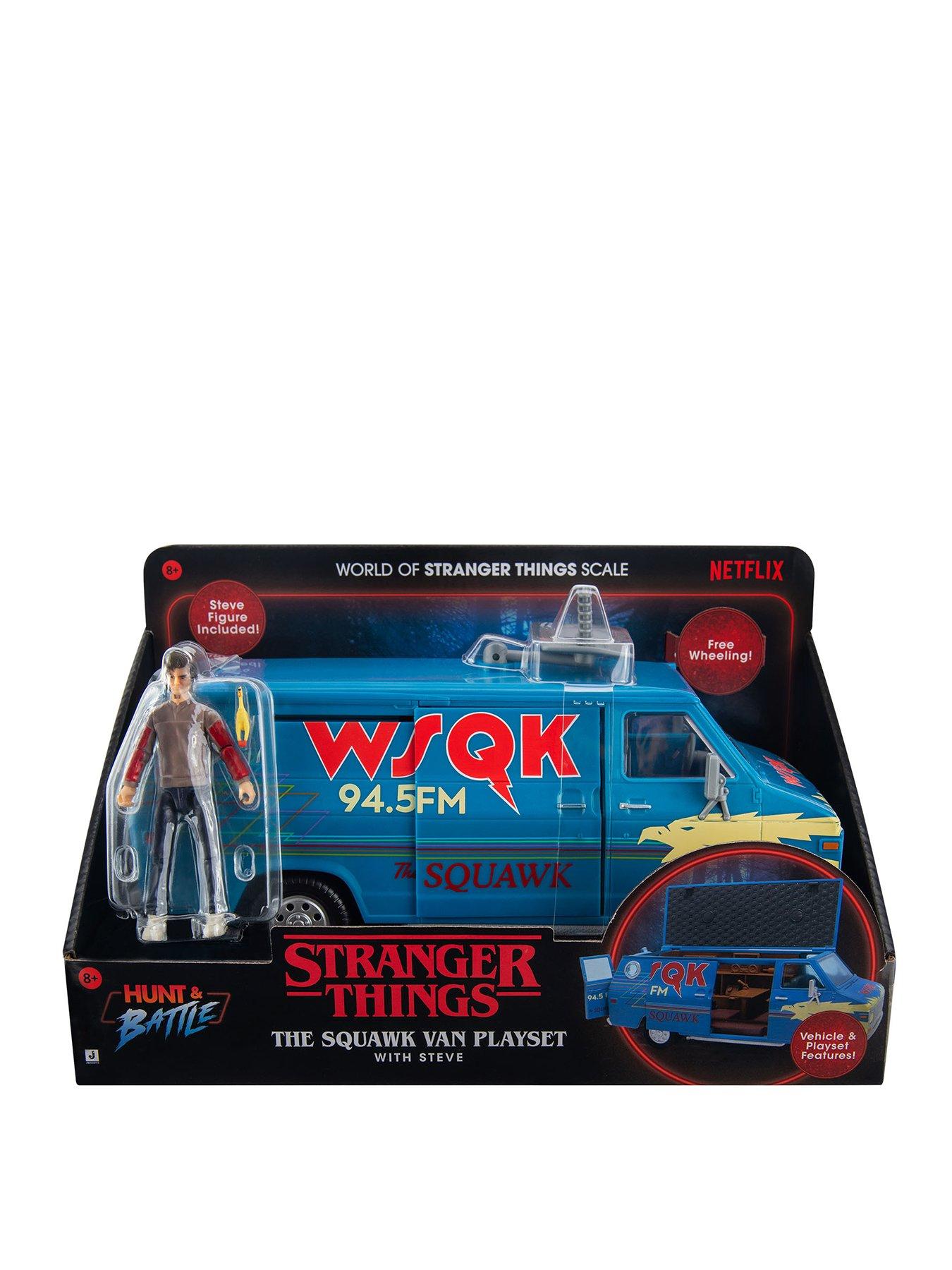 Stranger Things Stranger Things WSQK Van Playset - 8-Inch Vehicle plus 4-Inch Figure with Accessories