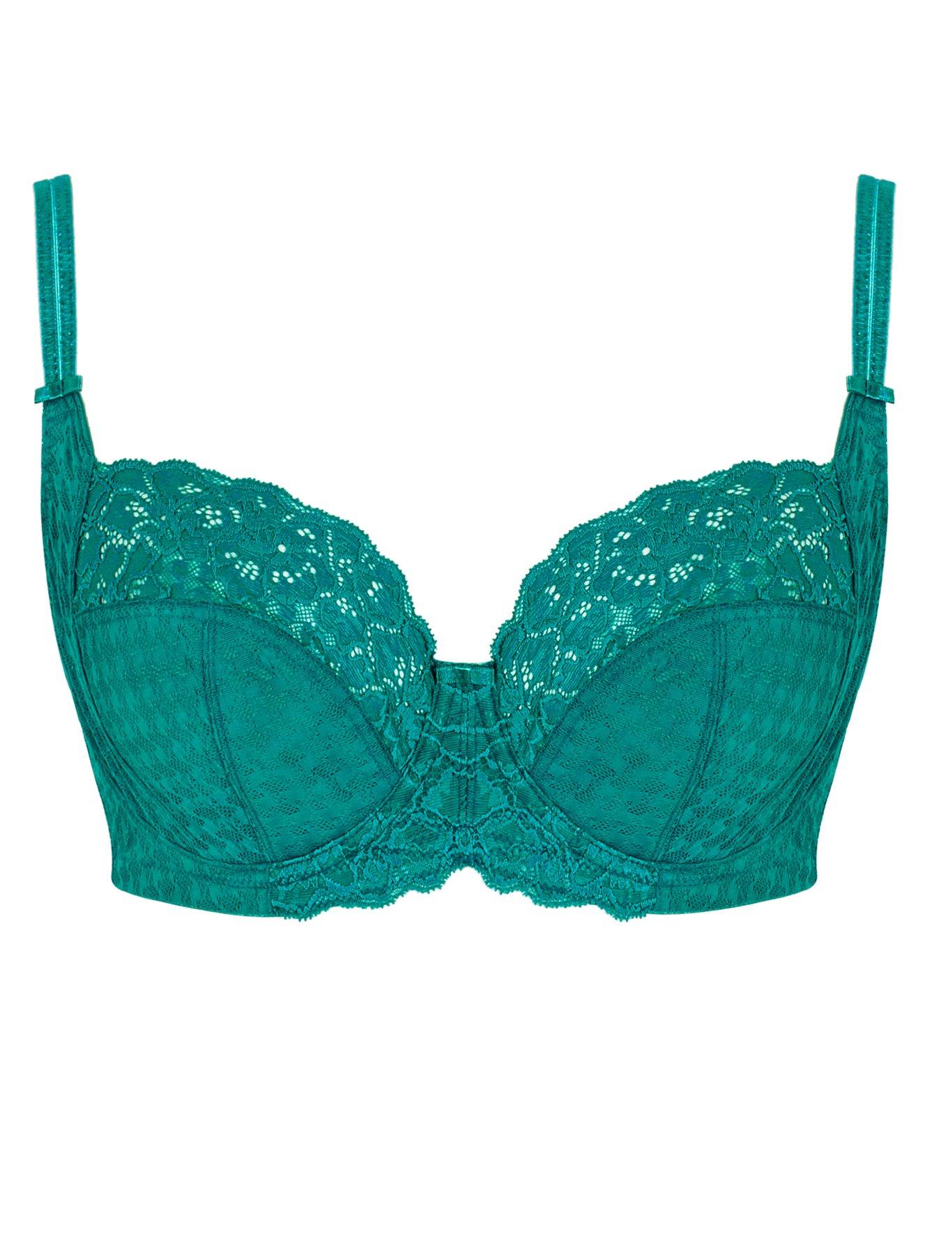 Image 4 of 6 of Panache Envy Teal Full Cup Bra - Teal