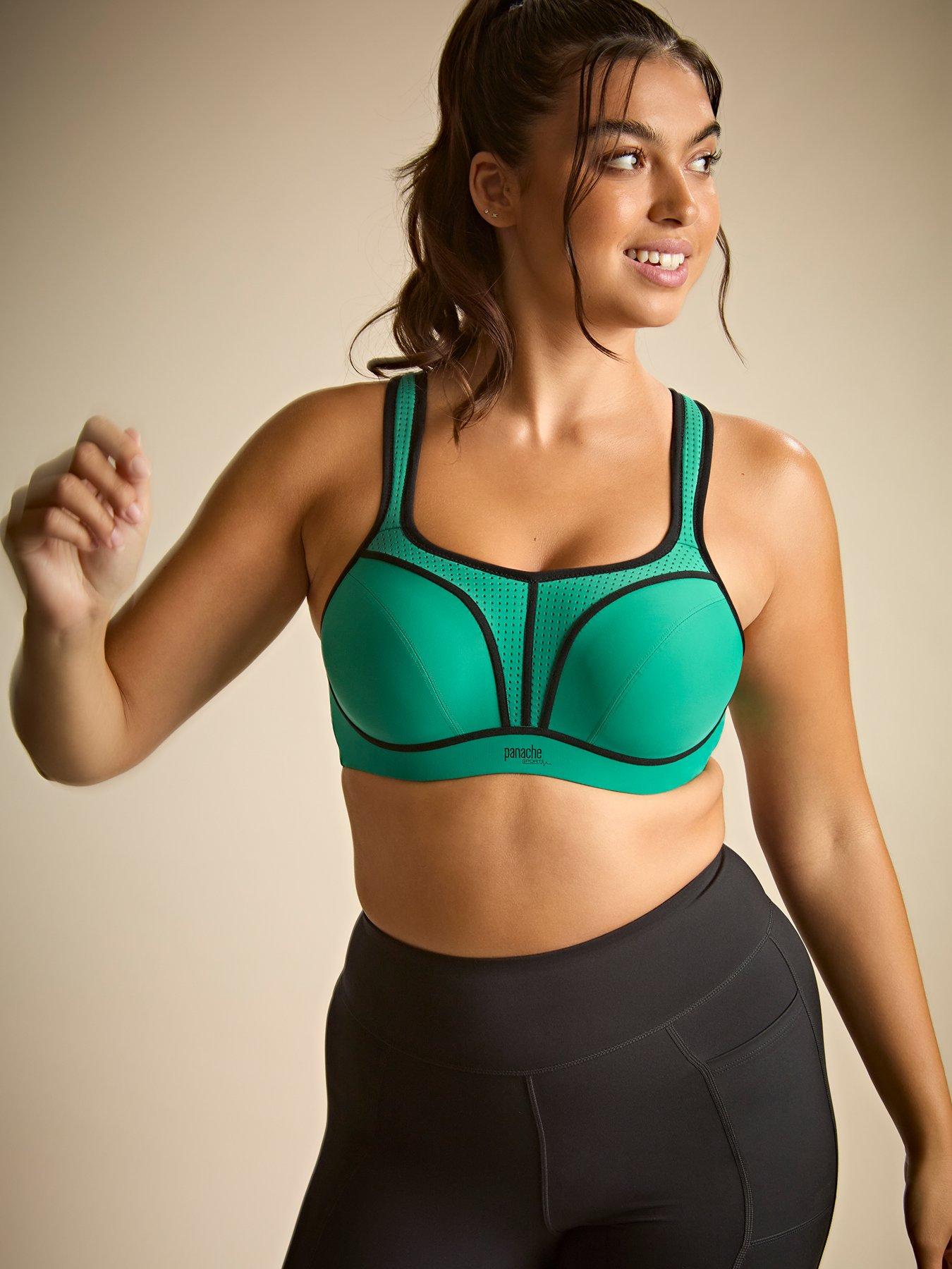 undefined Panache Sport Power Green Wired Sports Bra - Green