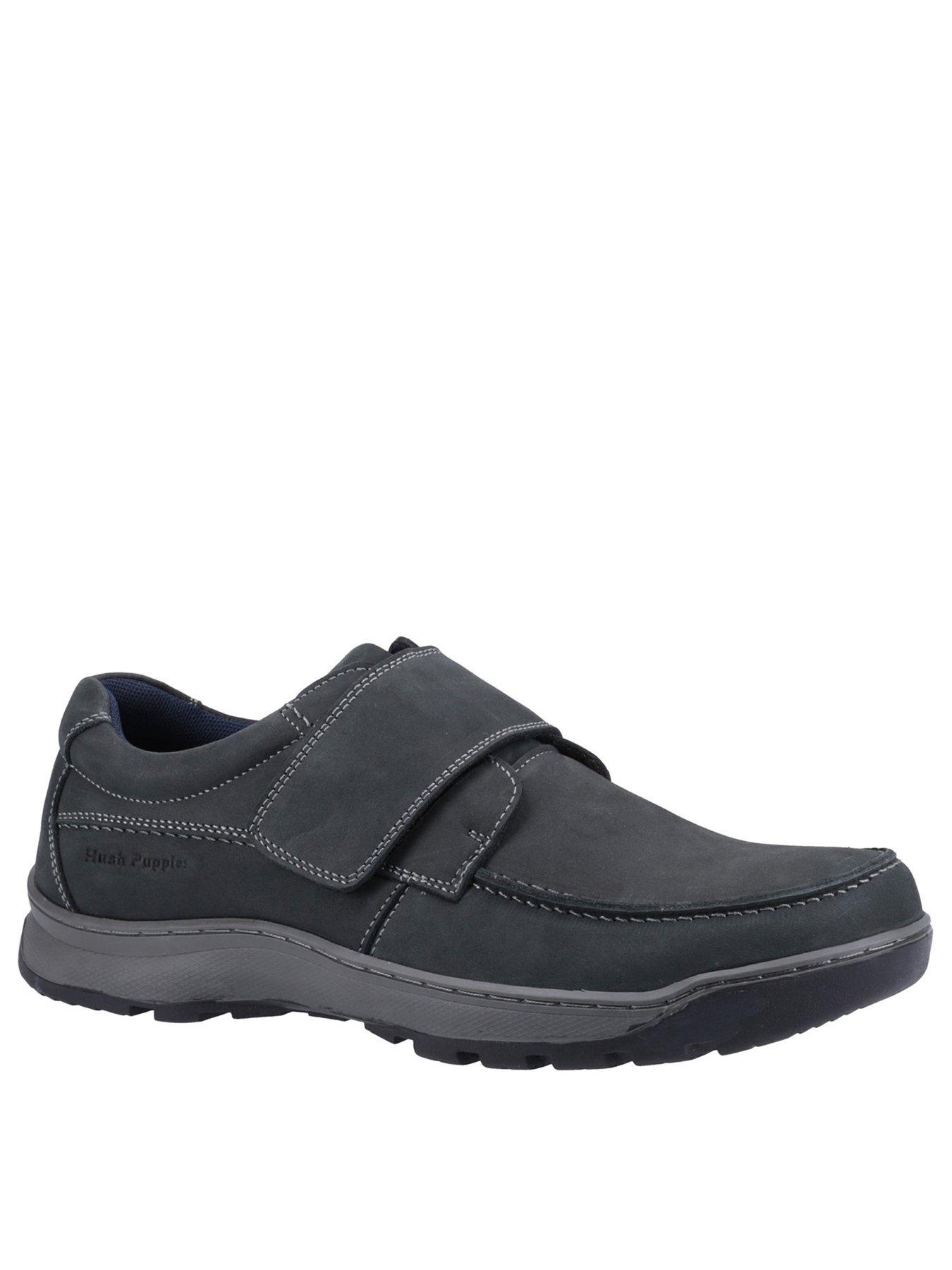 Image 2 of 5 of Hush Puppies Casper Touch Fastening Casual Slip On Shoes - Navy