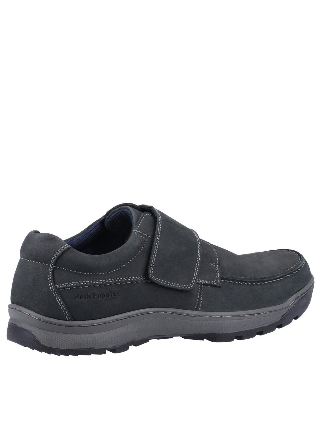 Image 3 of 5 of Hush Puppies Casper Touch Fastening Casual Slip On Shoes - Navy