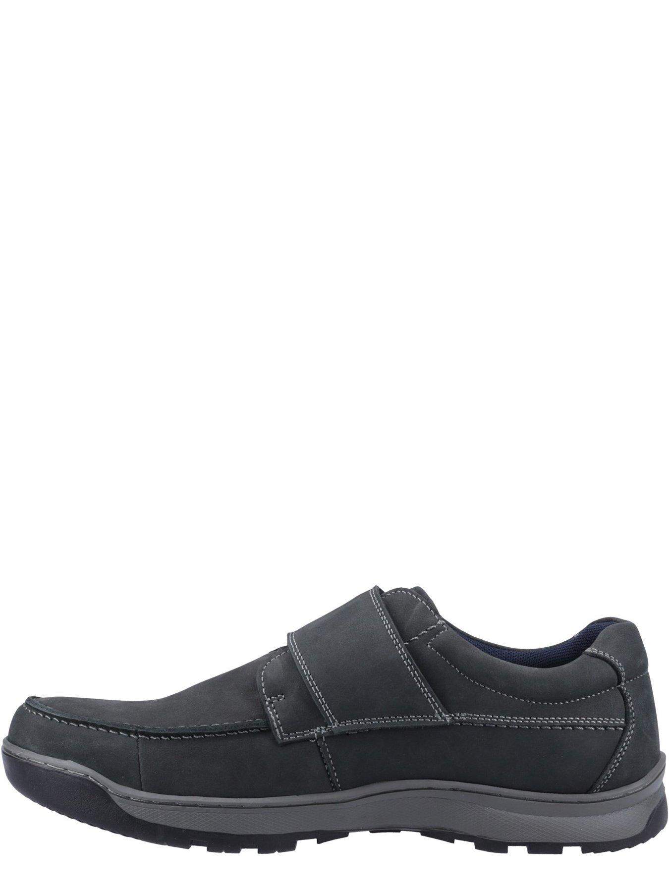 Image 4 of 5 of Hush Puppies Casper Touch Fastening Casual Slip On Shoes - Navy