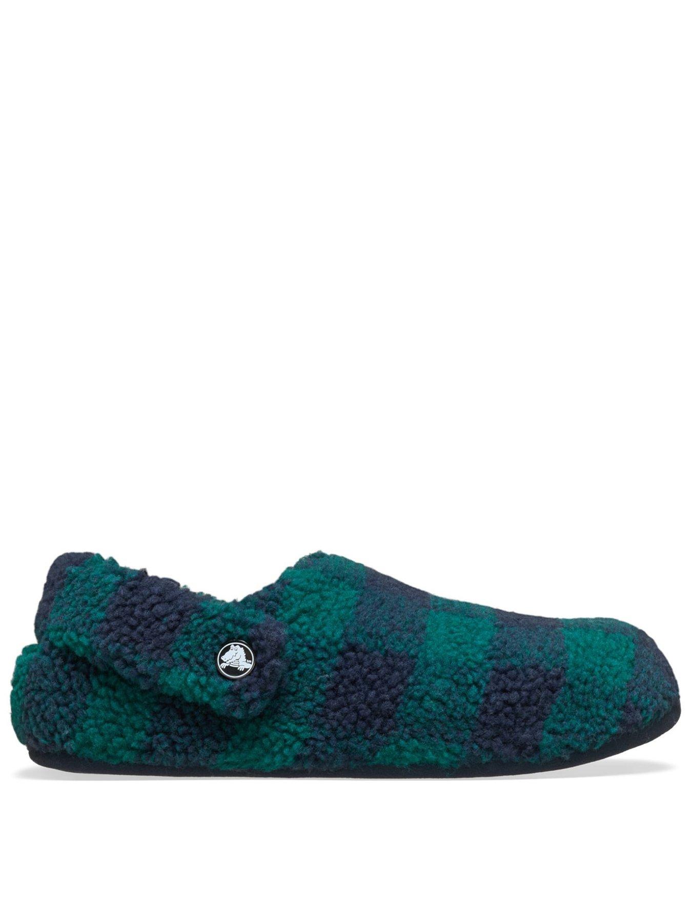 Image 1 of 6 of Crocs Men's Classic Buff Check Cozzy Slipper- Blue