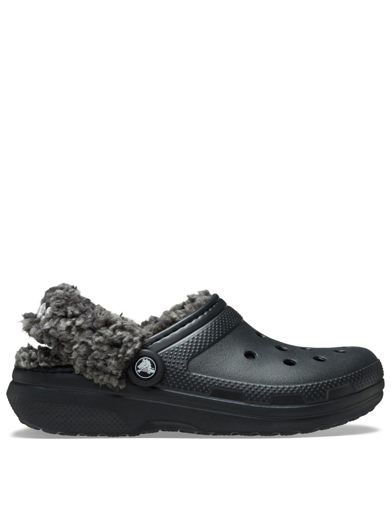Image 1 of 7 of Crocs Mens Classic Fleece Lined Clog - Black
