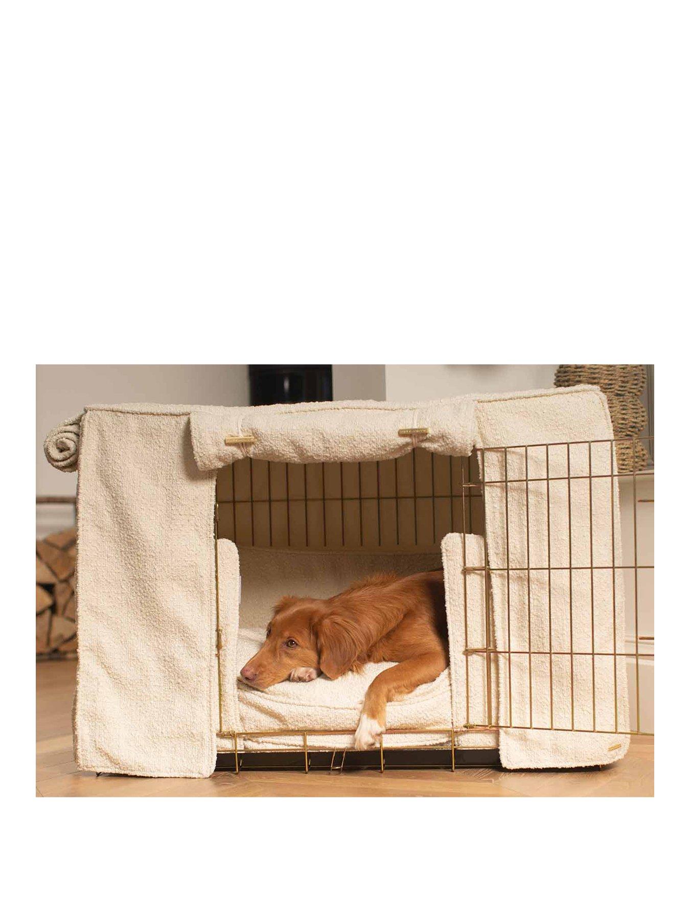 Image 2 of 3 of Lords and Labradors L&amp;L Full Crate Set Ivory Boucle&nbsp; Gold Crate