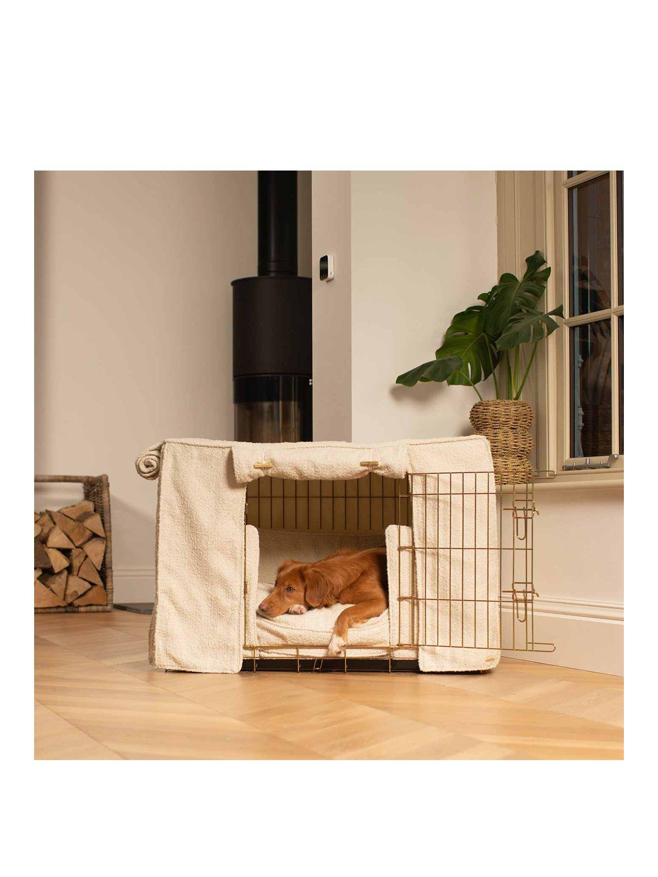 Image 3 of 3 of Lords and Labradors L&amp;L Full Crate Set Ivory Boucle&nbsp; Gold Crate