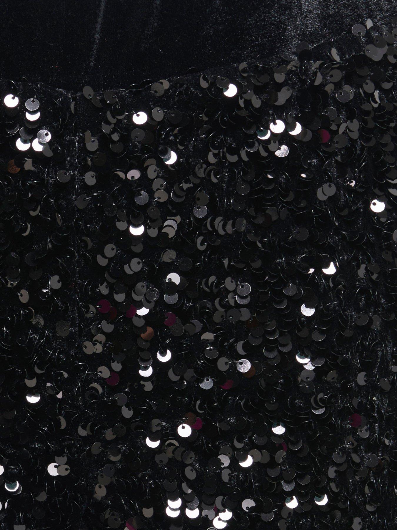  image of only-kids-girls-sequin-shorts-black