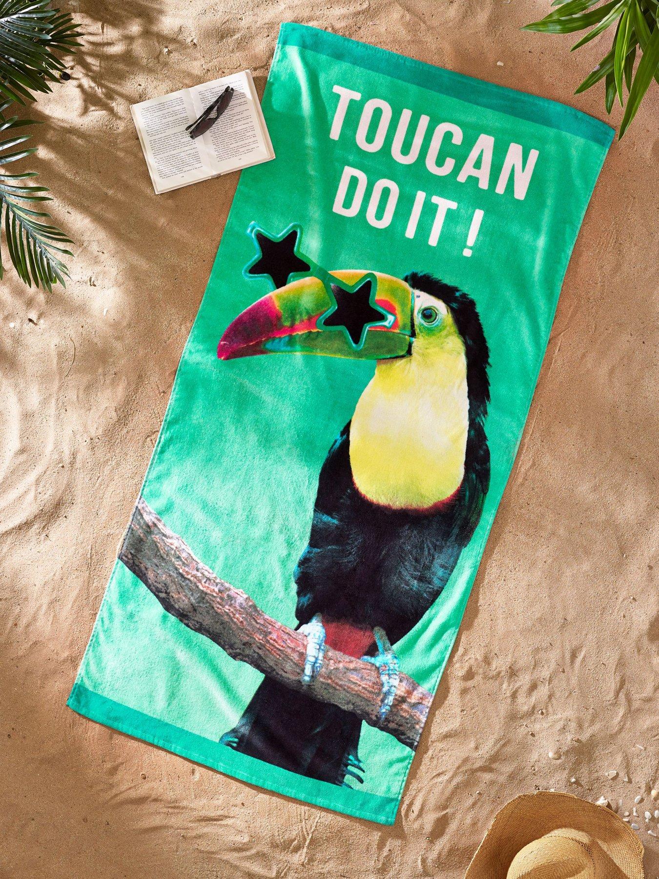 Catherine Lansfield Toucan Do It Beach Towel