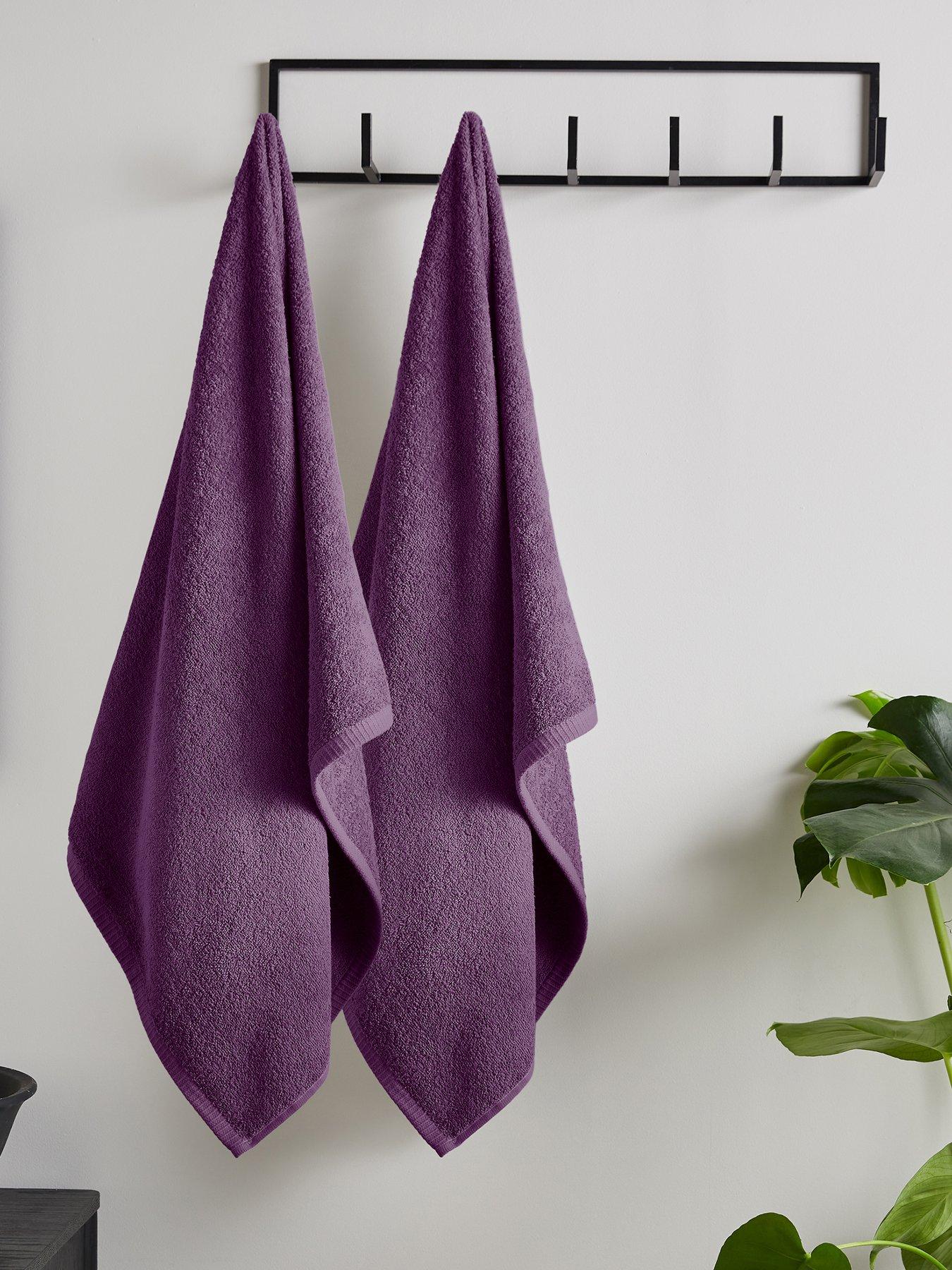 Image 1 of 3 of Catherine Lansfield Quick Dry Bath Sheet Pair