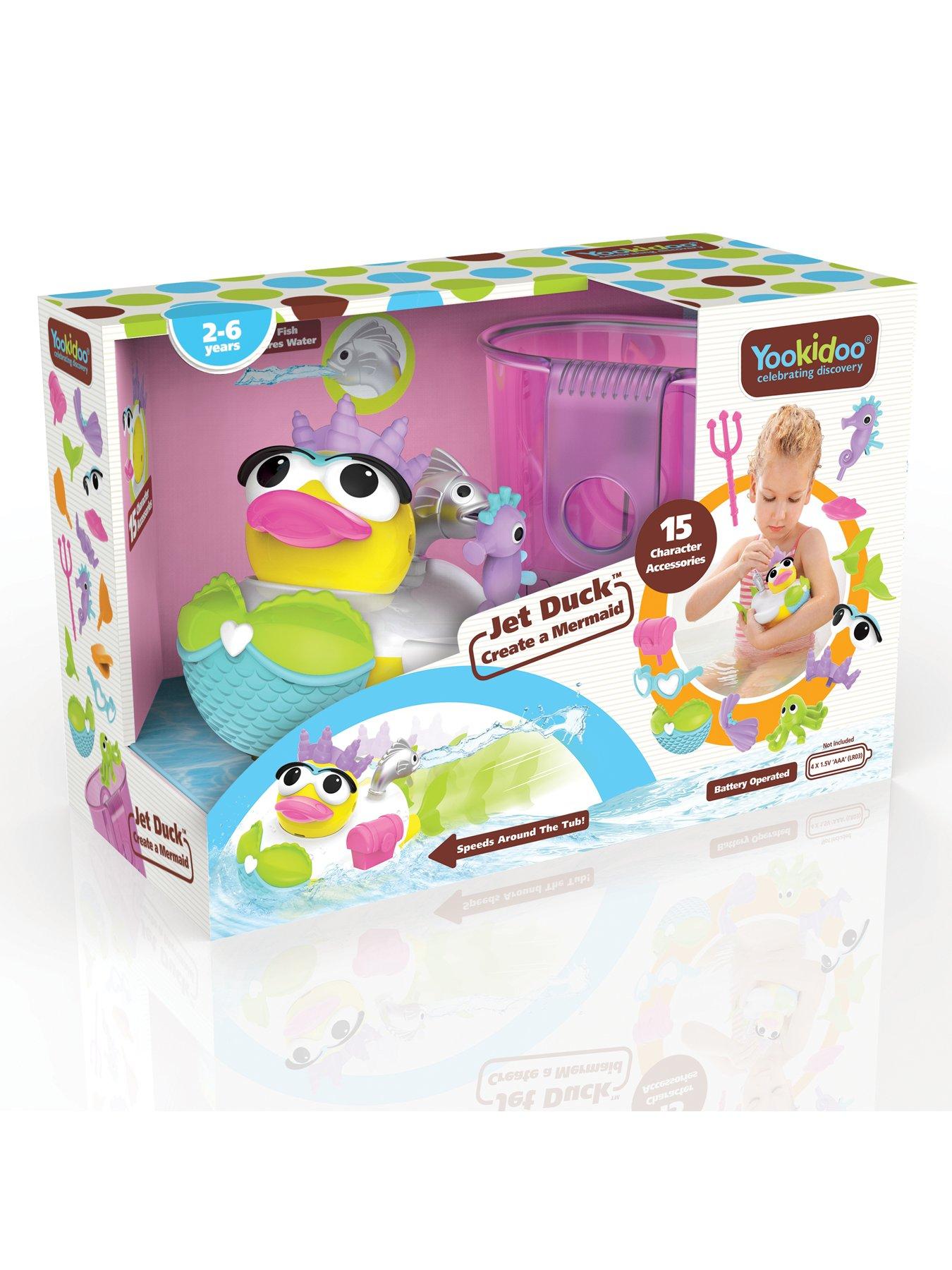 Image 2 of 6 of Yookidoo Jet Duck Create a Mermaid Bath Toy