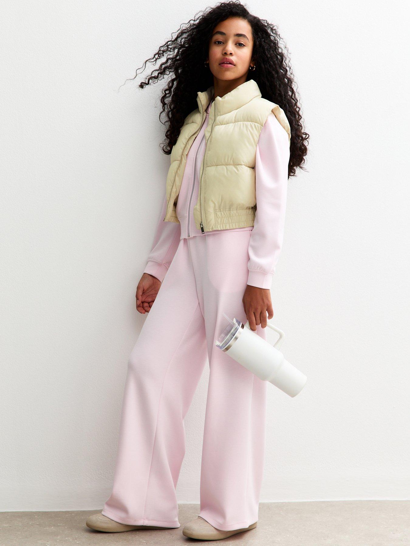  image of new-look-915-girls-cropped-gilet-light-cream