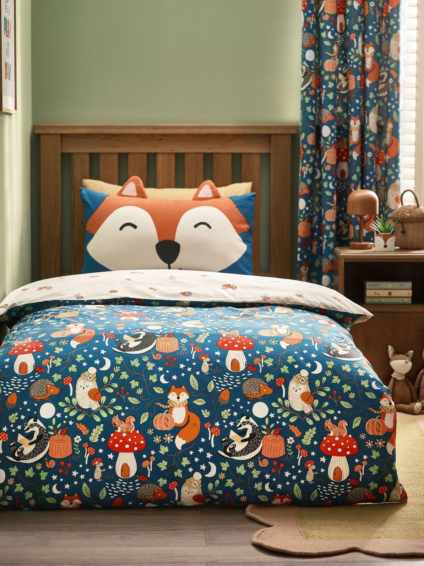 Image 1 of 5 of Catherine Lansfield Fox And Woodland Friends Duvet Set