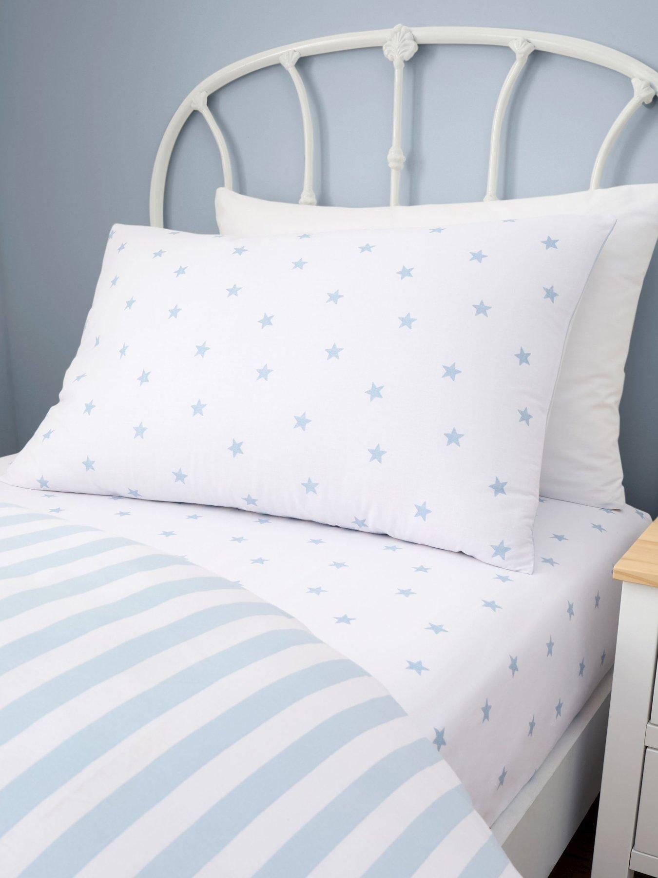  image of bianca-mini-star-amp-stripes-100-cotton-duvet-set--blue