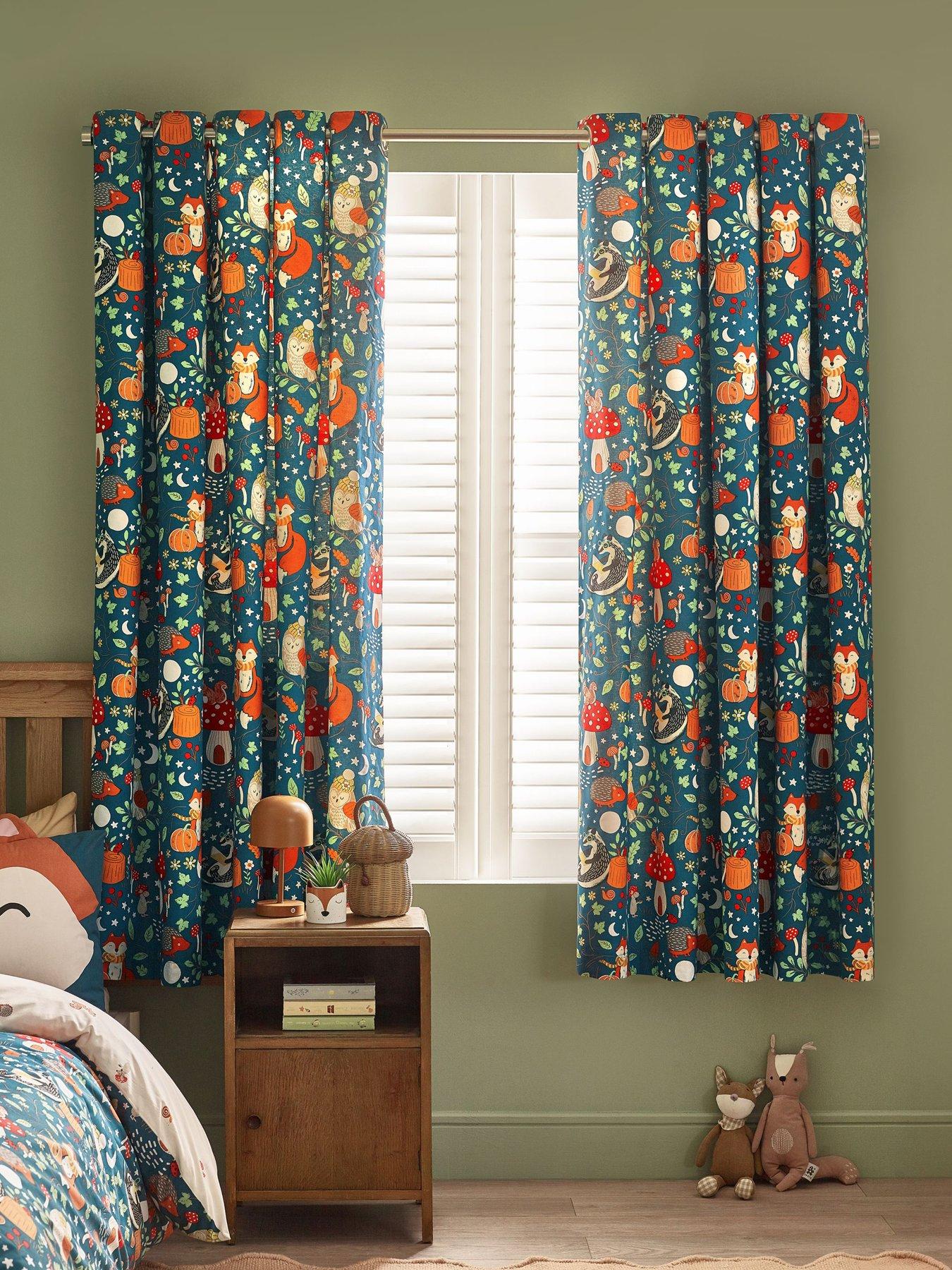 catherine-lansfield-fox-and-woodland-friends-curtains
